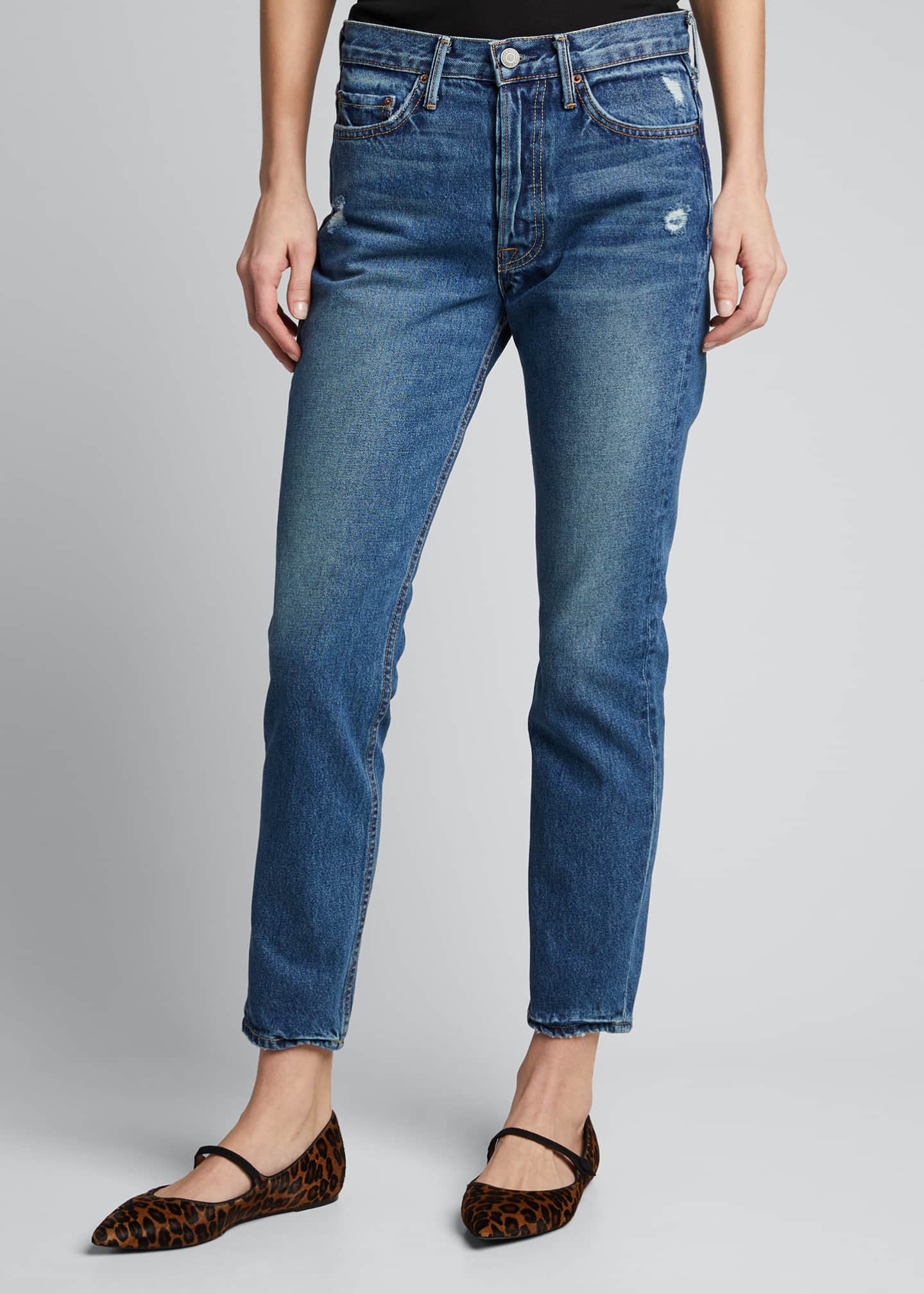 GRLFRND Karolina Petite Straight-Leg Jeans - Bergdorf Goodman