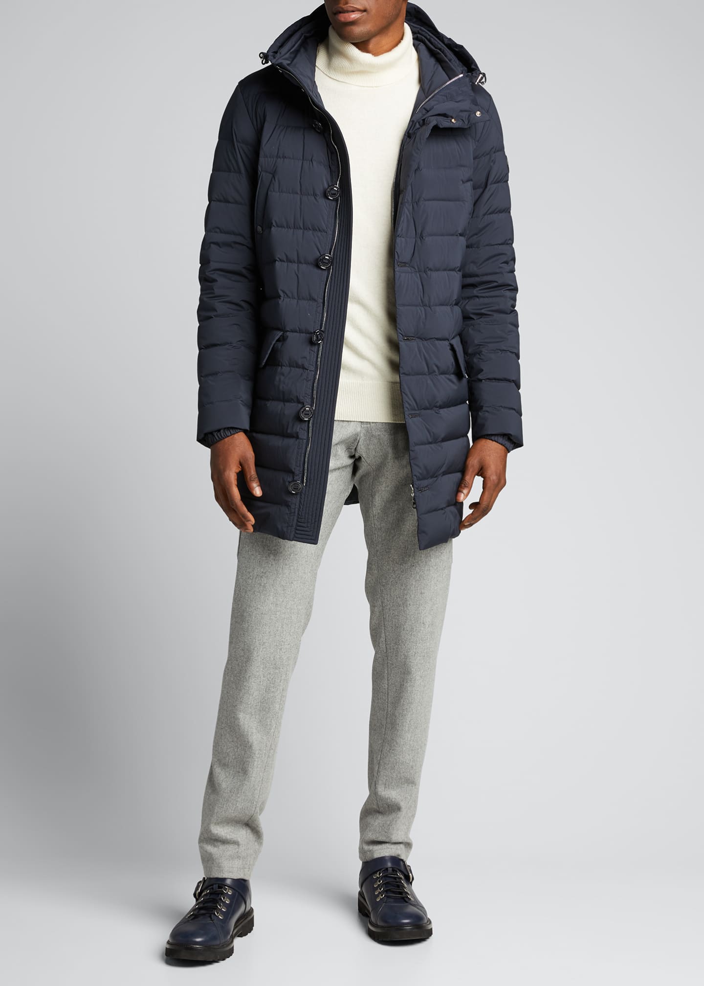 moncler hooded puffer