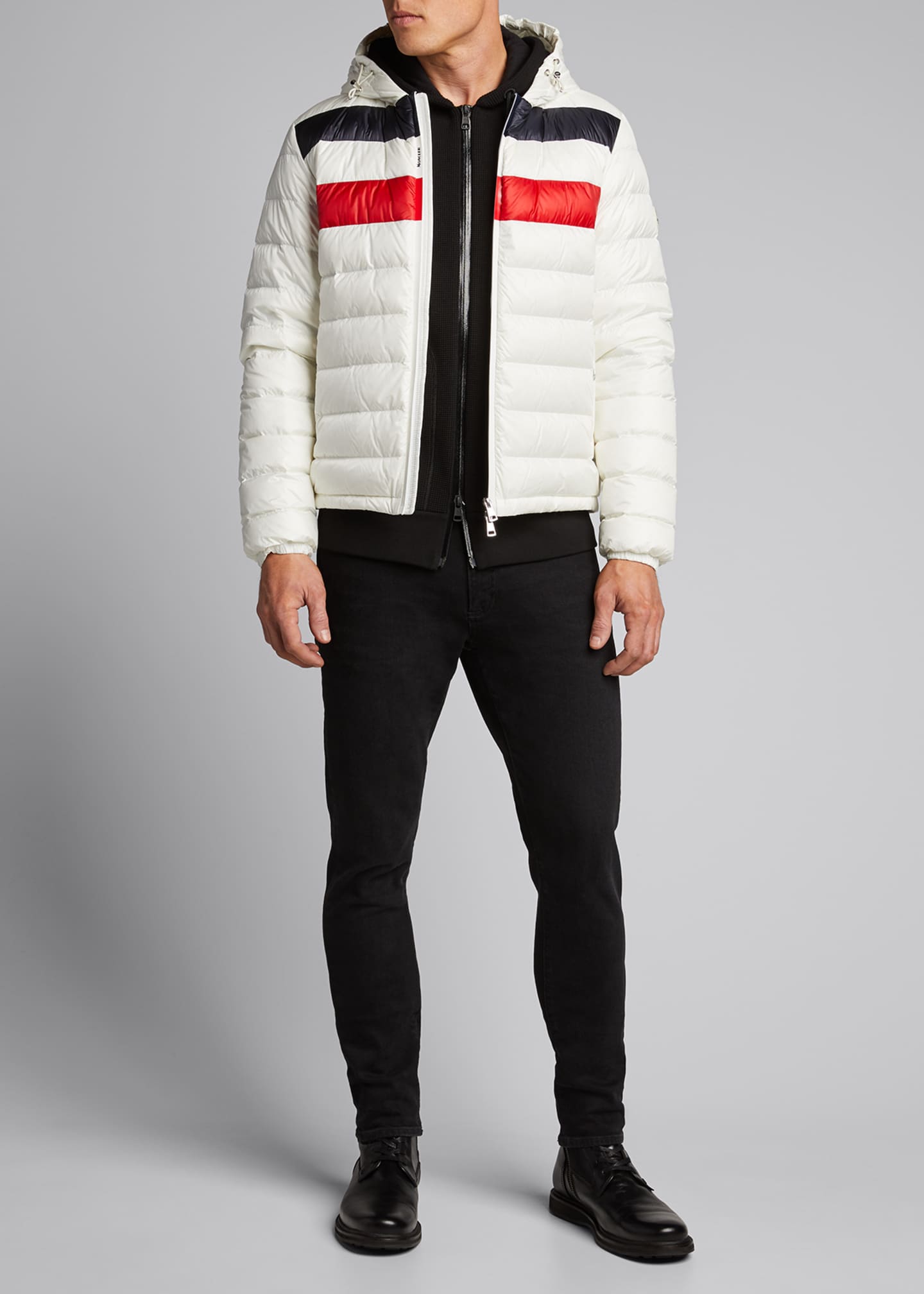 moncler striped jacket