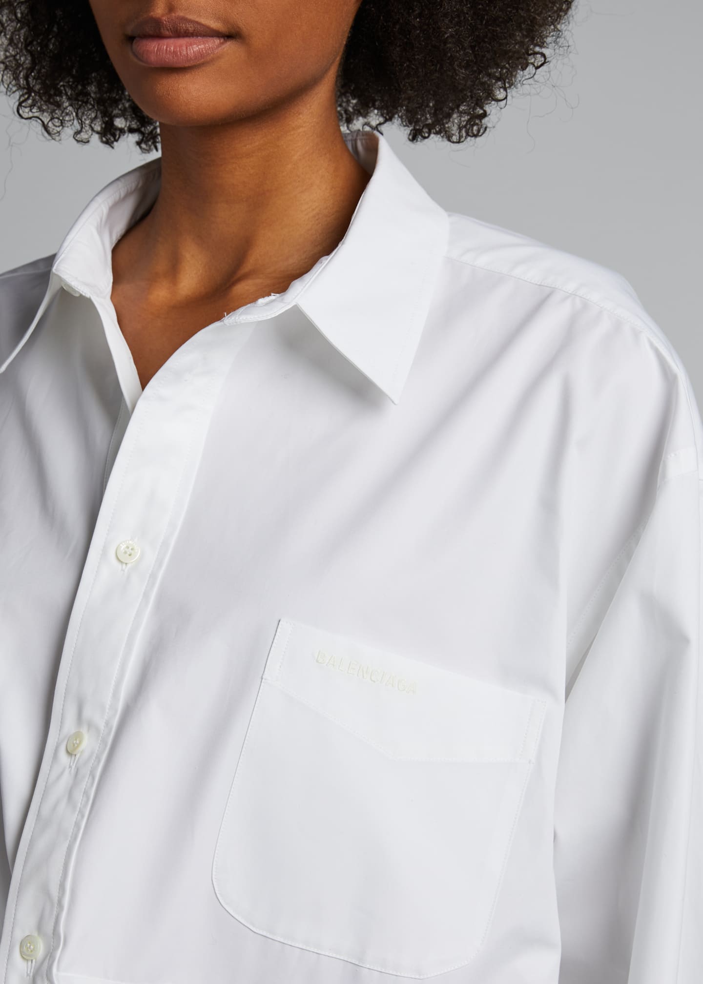 balenciaga poplin shirt