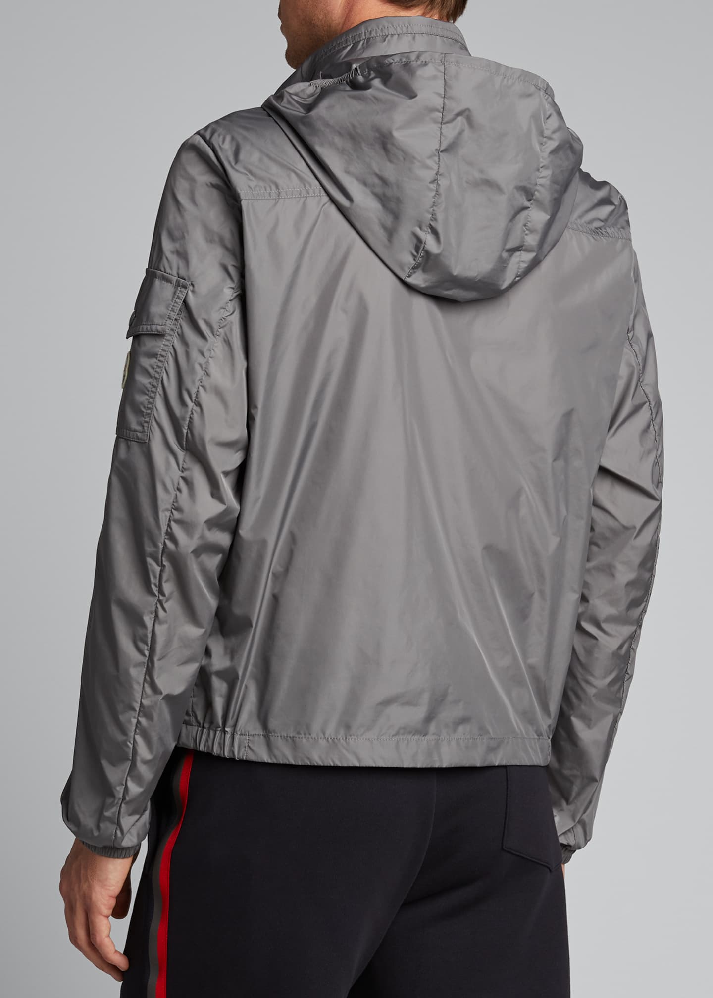 Moncler Men's Keralle Nylon Jacket w/ Signature Stripes ...