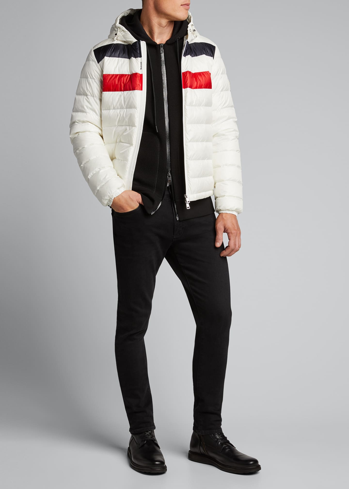 mens moncler zip up hoodie