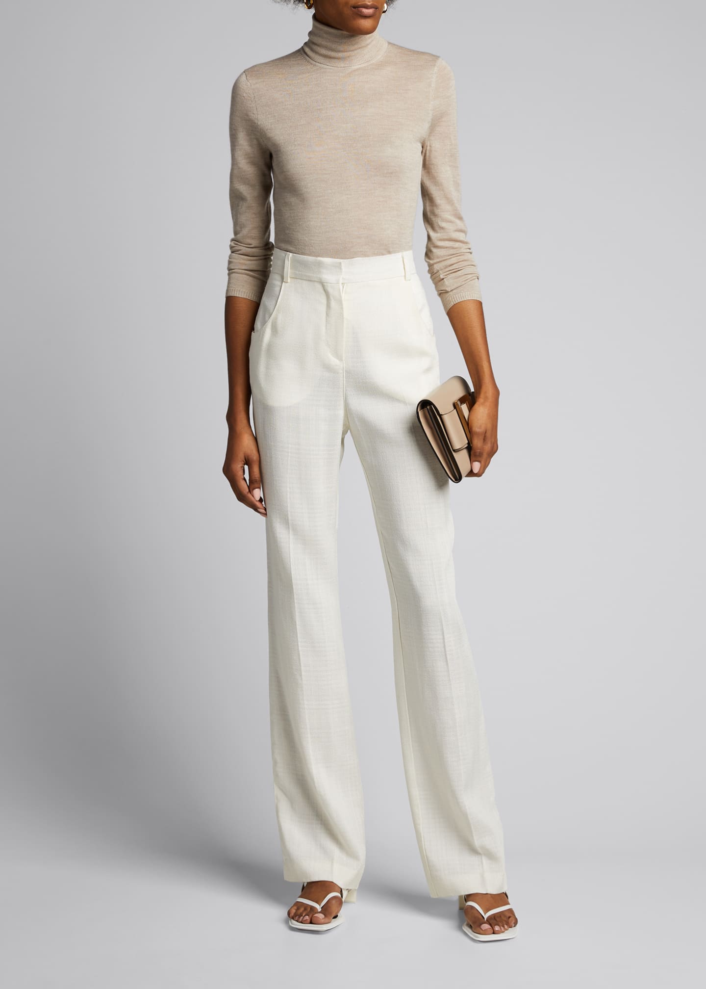 Gabriela Hearst Costa Cashmere-Silk Turtleneck Sweater - Bergdorf Goodman