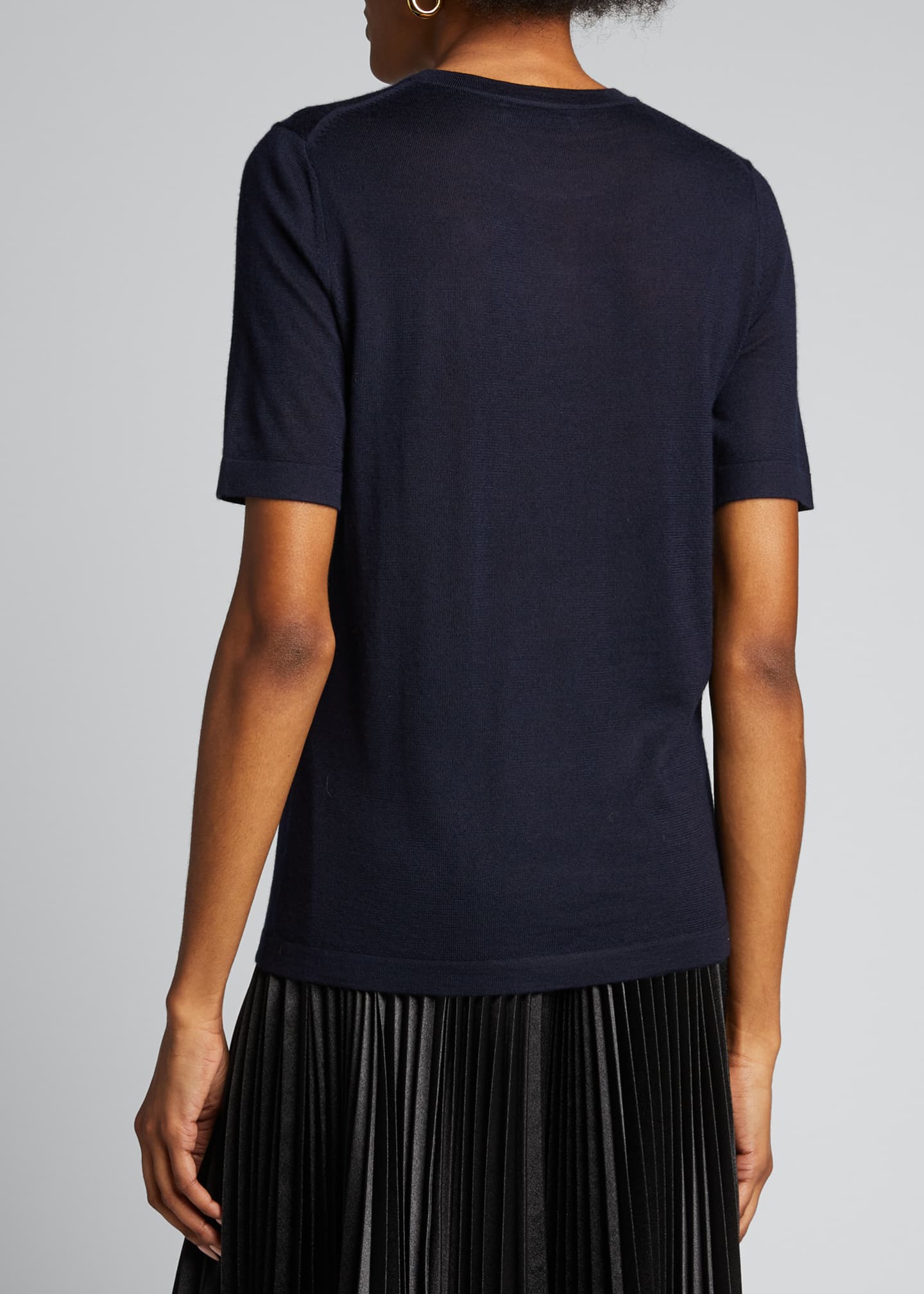 Gabriela Hearst Fergus Feather Knit T-shirt - Bergdorf Goodman