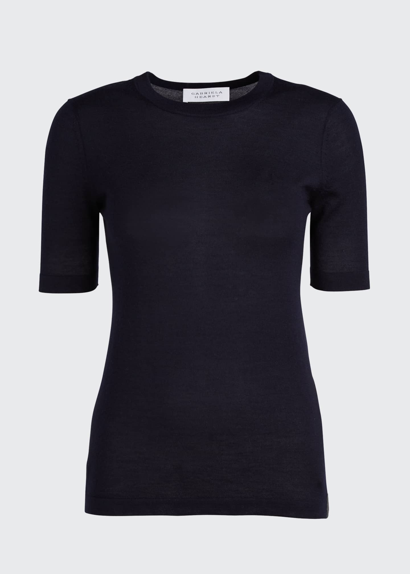 Gabriela Hearst Fergus Feather Knit T-shirt - Bergdorf Goodman
