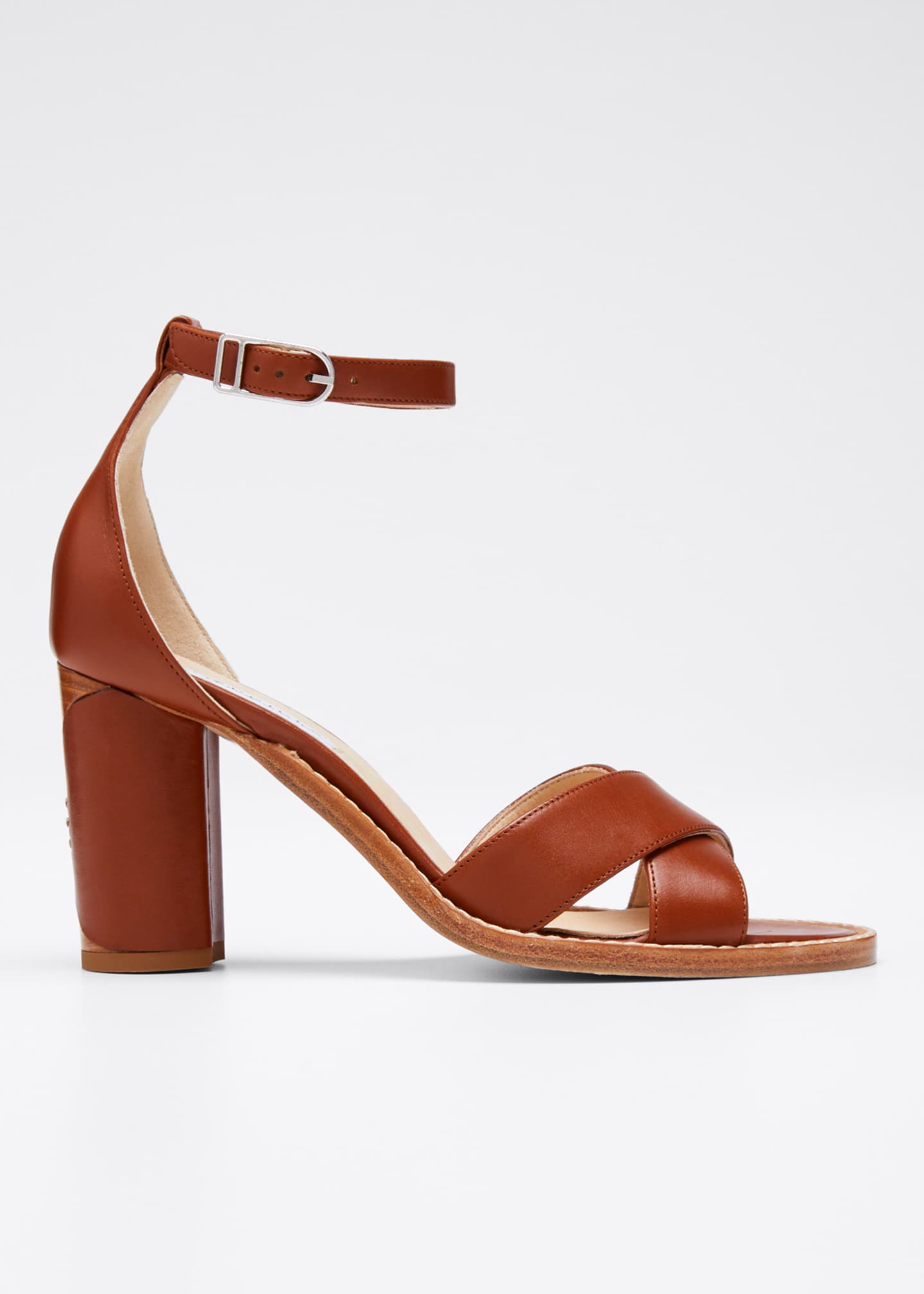 Gabriela Hearst John Leather Ankle Sandals - Bergdorf Goodman