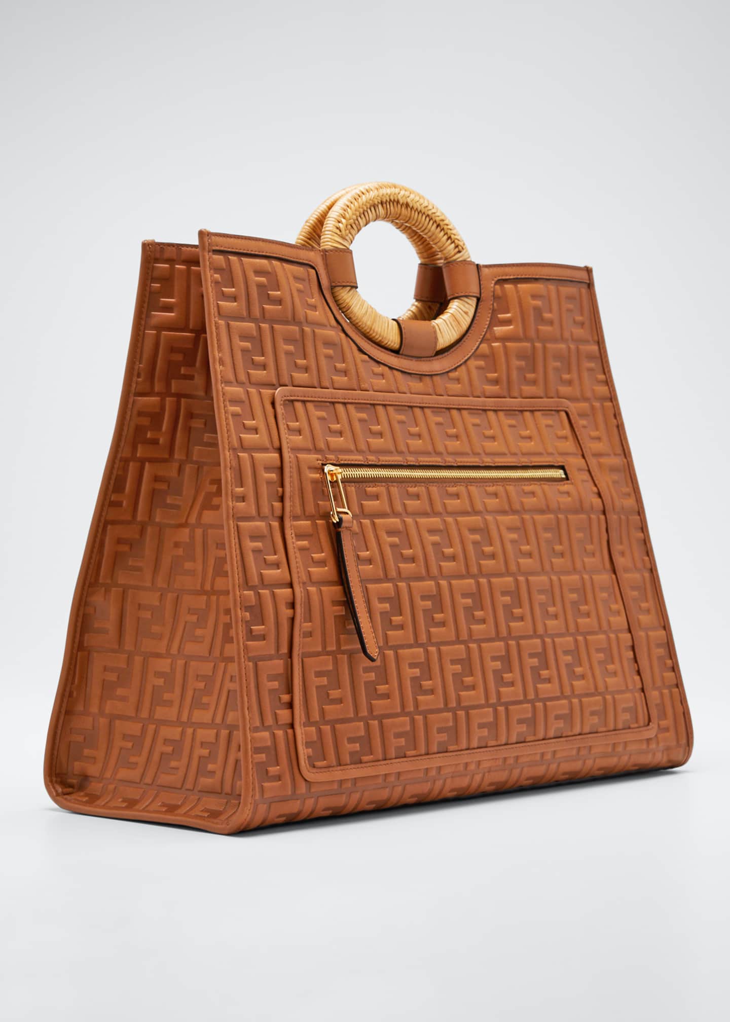 Fendi Runaway FF 1974 Large Shopping Tote Bag Bergdorf Goodman