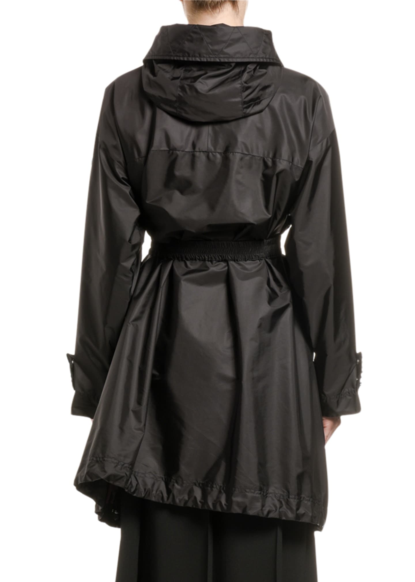 Moncler Prasin Studded Oversize Raincoat - Bergdorf Goodman