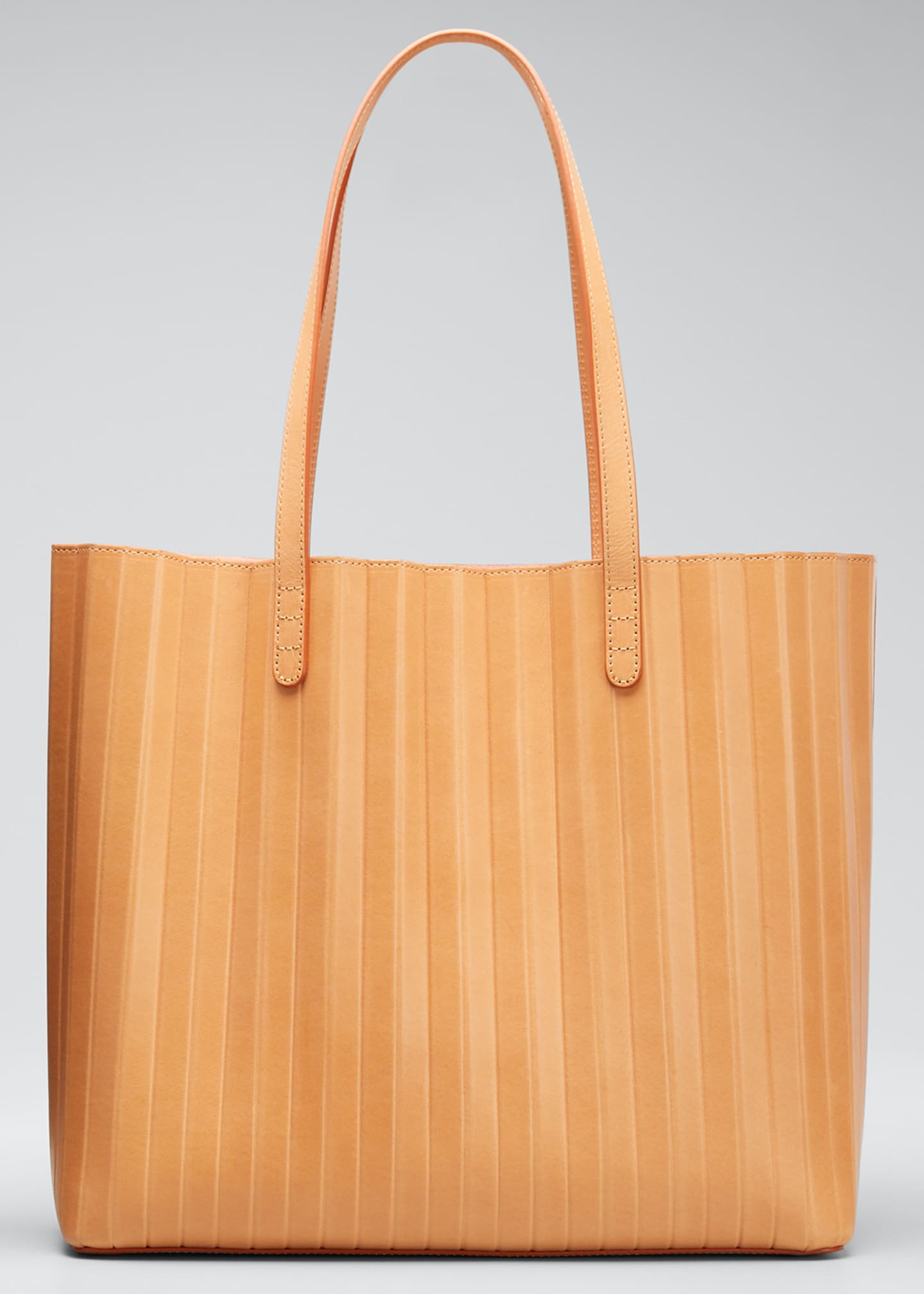 pleated tote bag