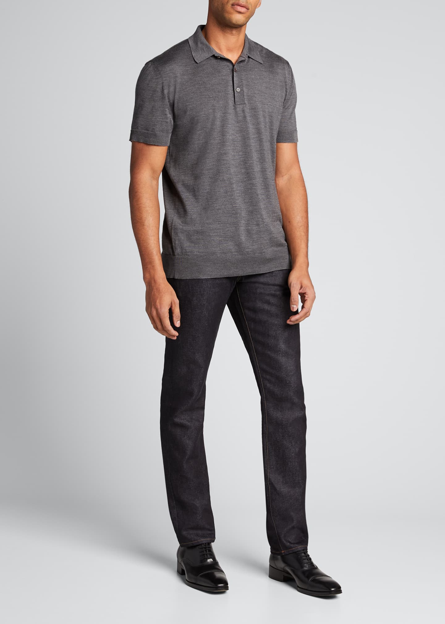Ermenegildo Zegna High Performance Merino Polo Sweater Blue