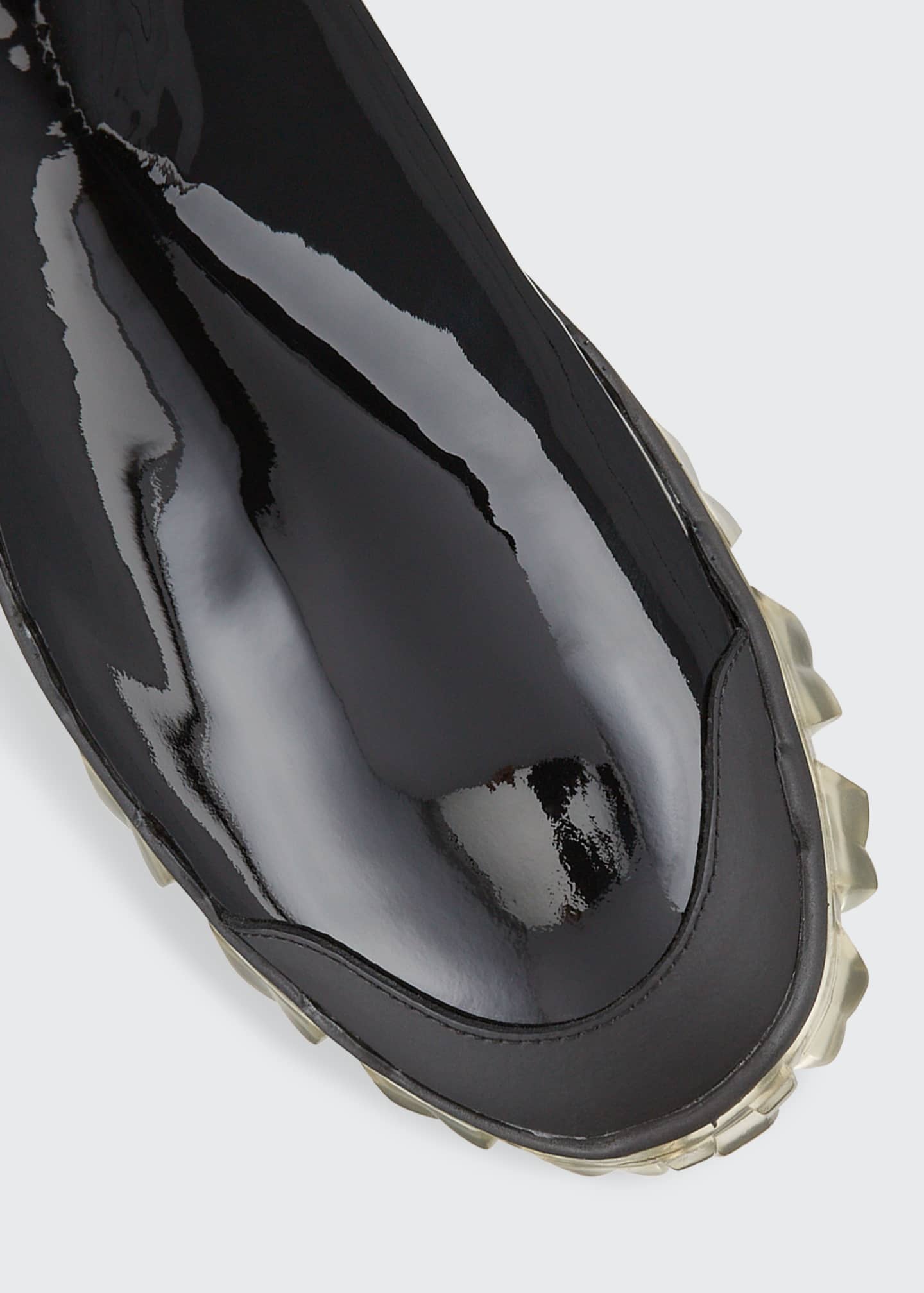 moncler hanya patent chelsea boots