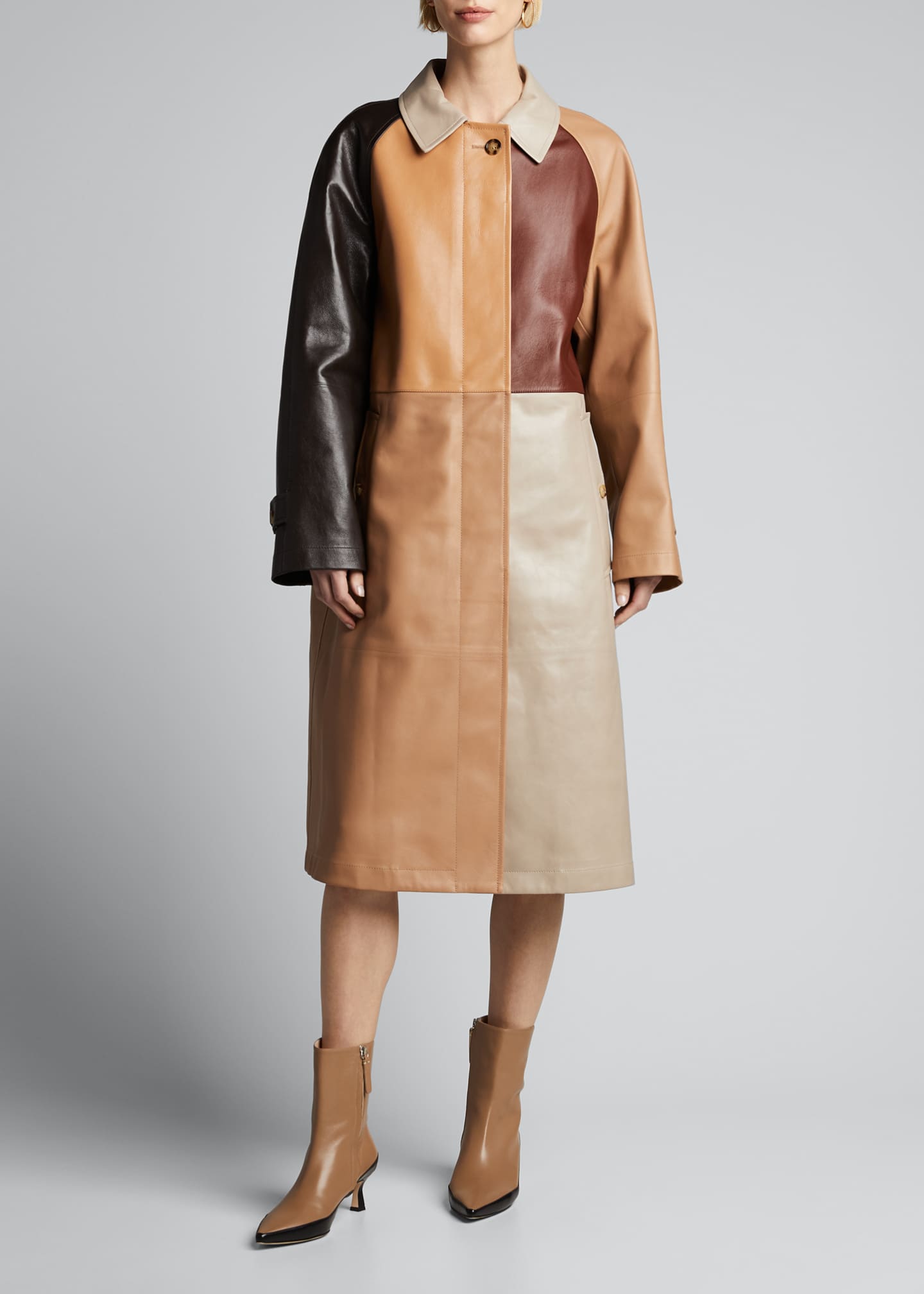 Burberry Patchwork Leather Trench Coat Bergdorf Goodman