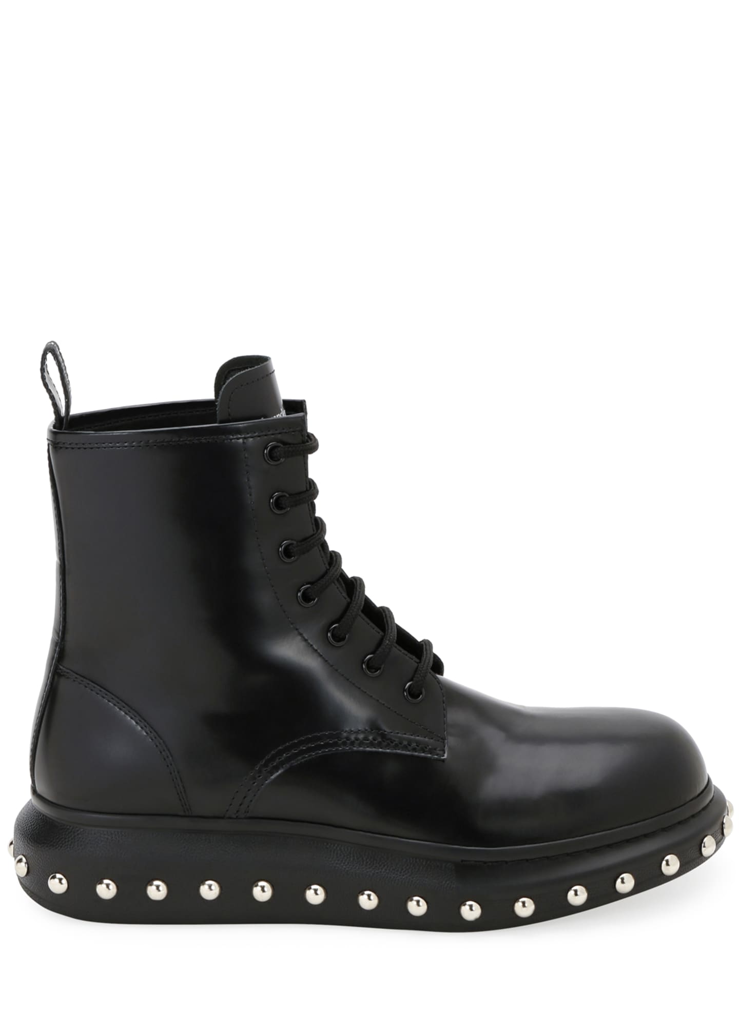 Alexander McQueen Men's Hybrid Lace-Up Boots w/ Studded Sole - Bergdorf ...