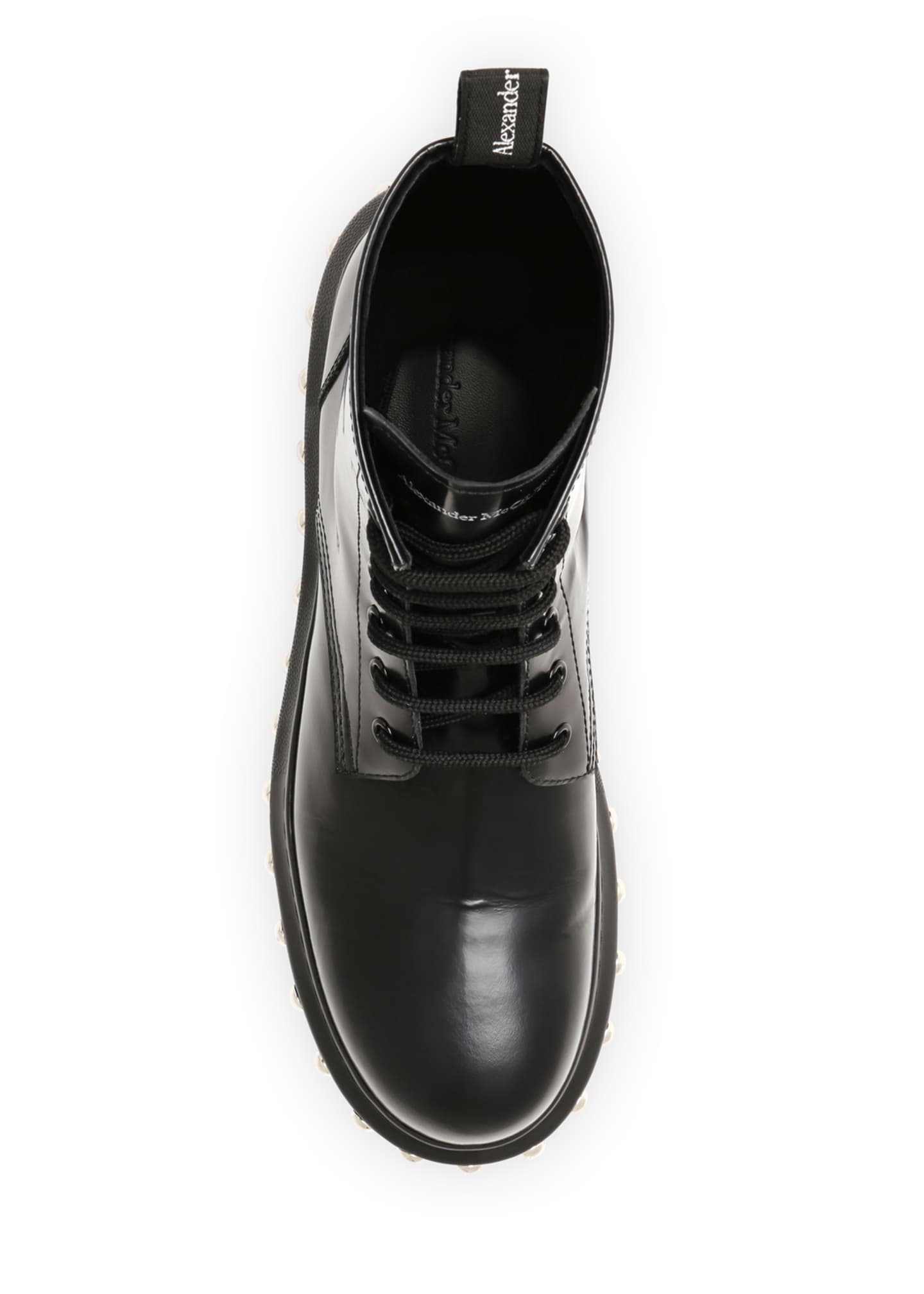 Alexander McQueen Men's Hybrid Lace-Up Boots w/ Studded Sole - Bergdorf ...