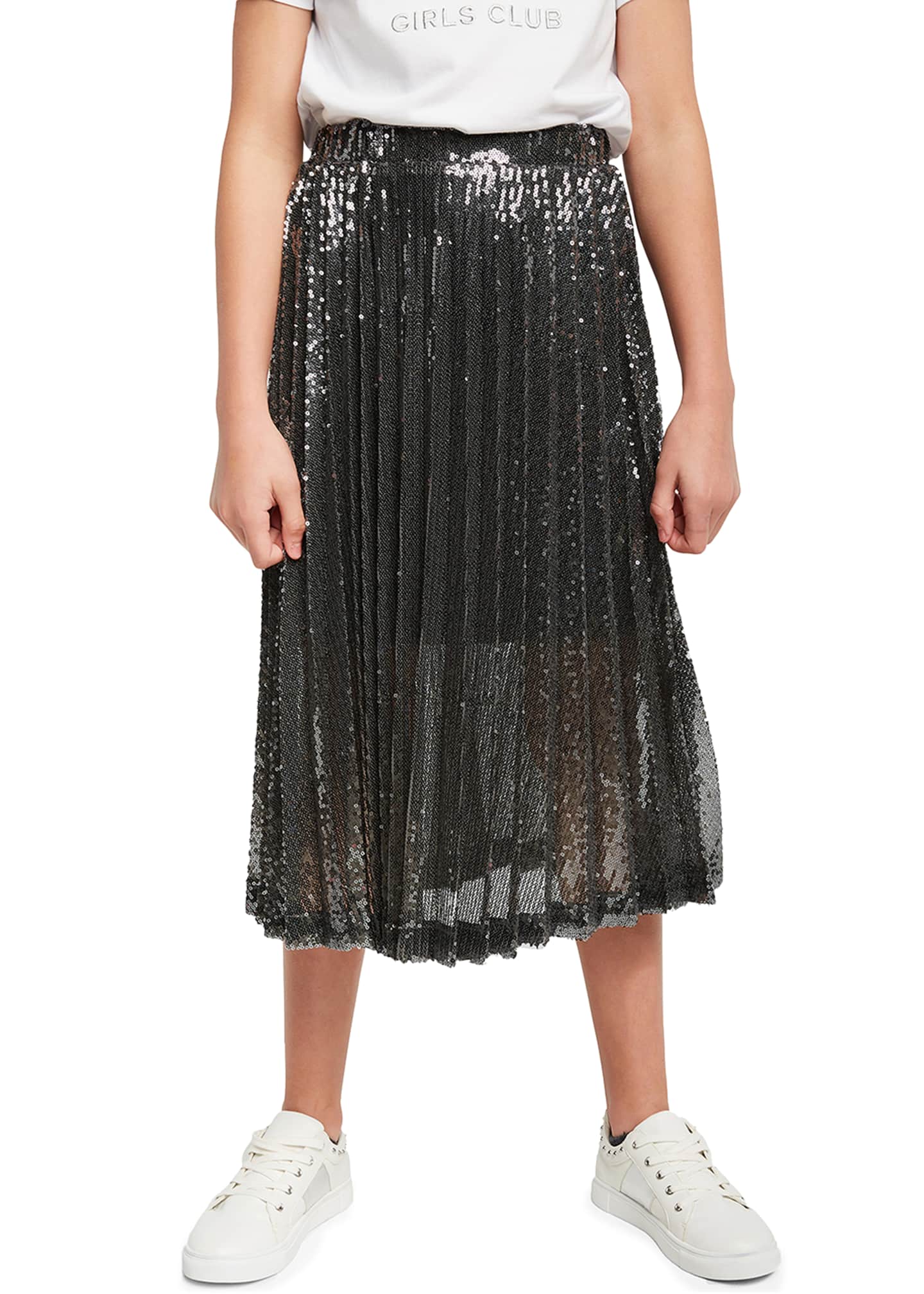 Bardot Junior Girls Iva Pleated Sequin Skirt, Size 716 Bergdorf Goodman