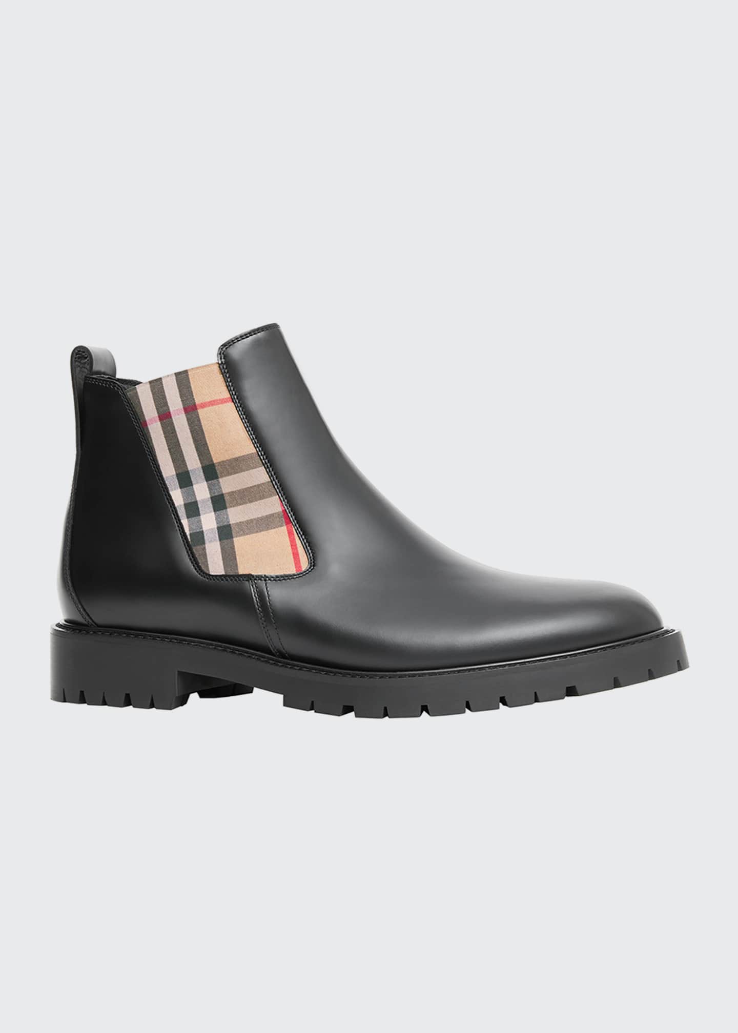 burberry leather chelsea boots