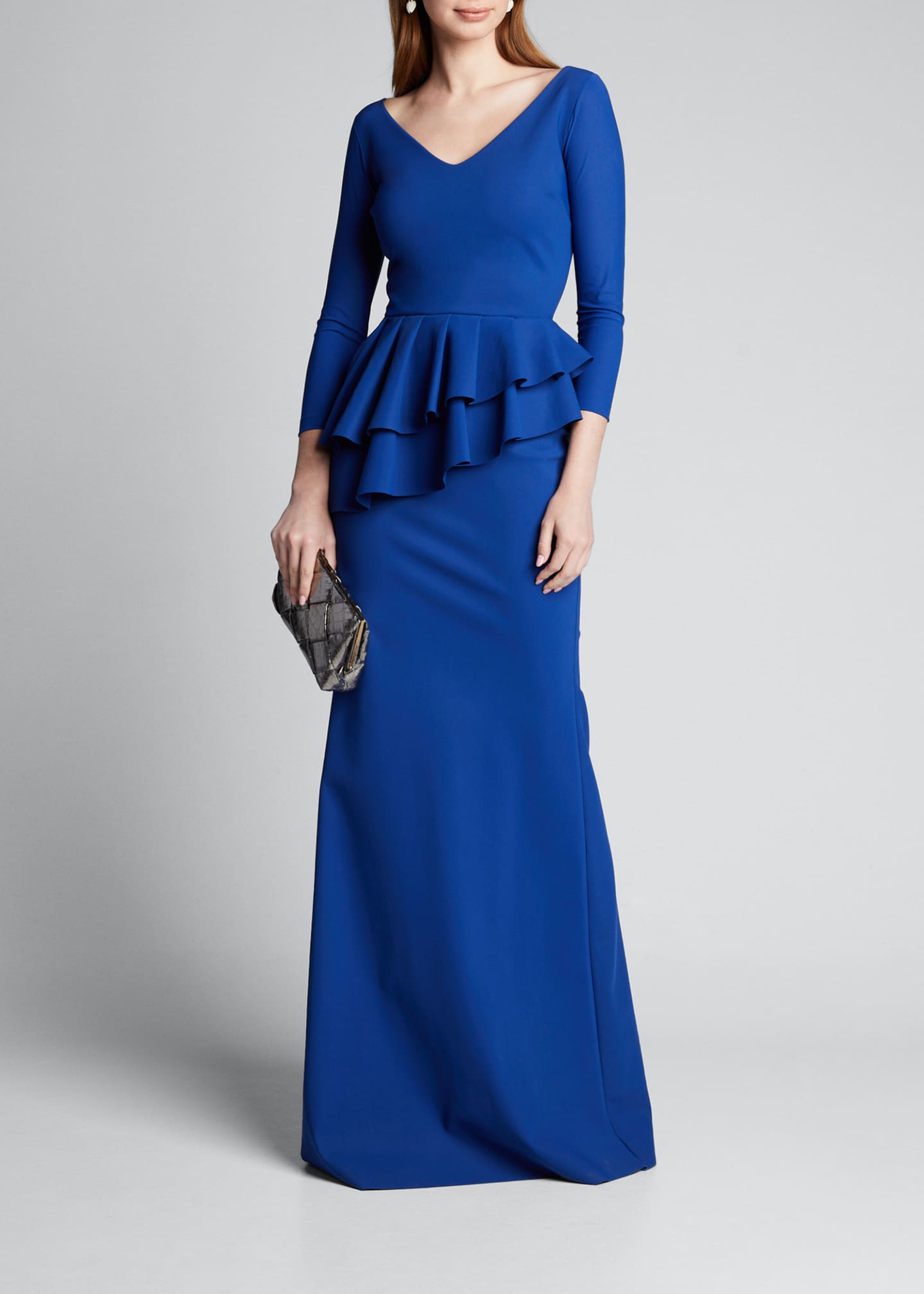 chiara boni peplum gown
