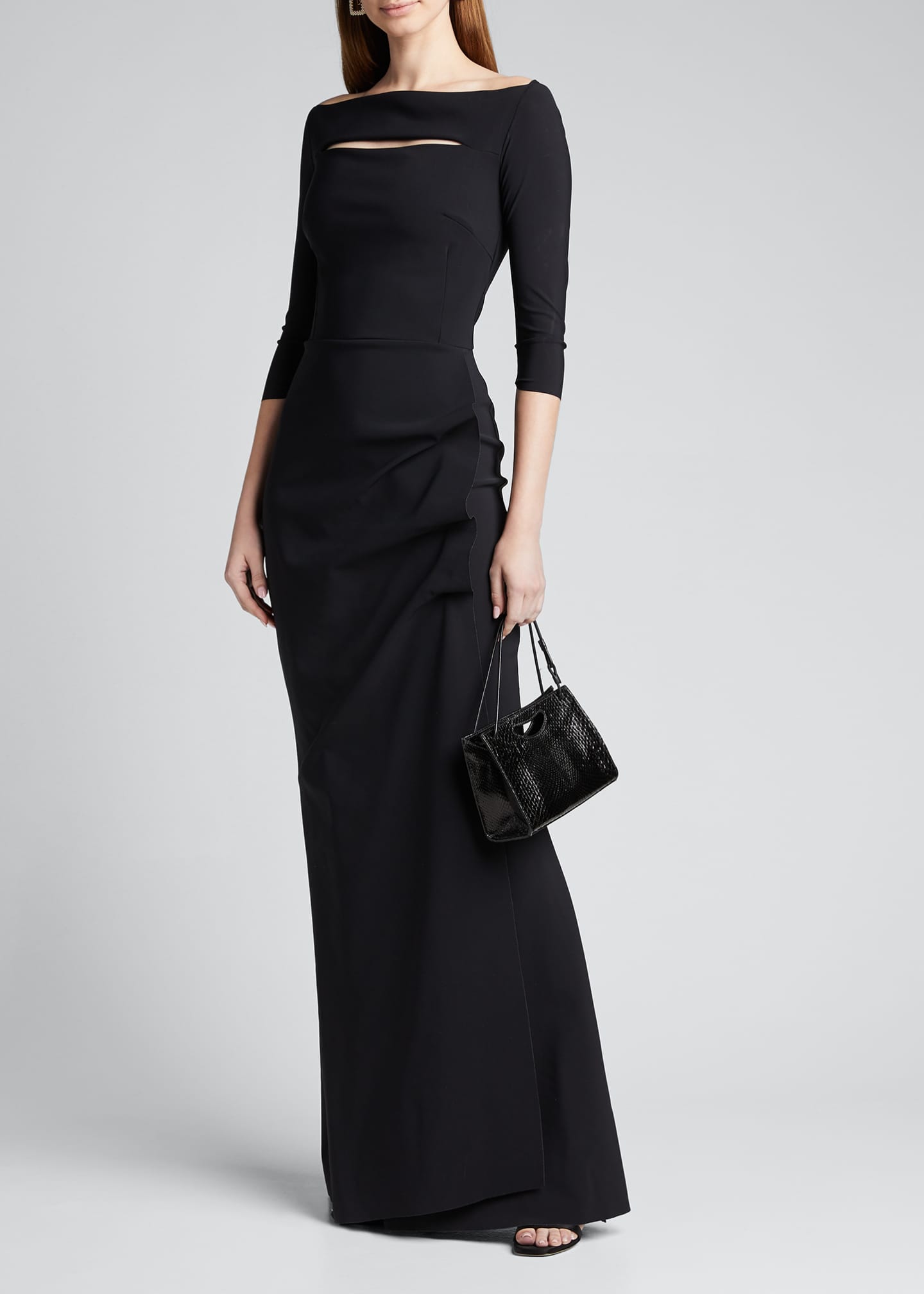 long sleeve petite evening dresses