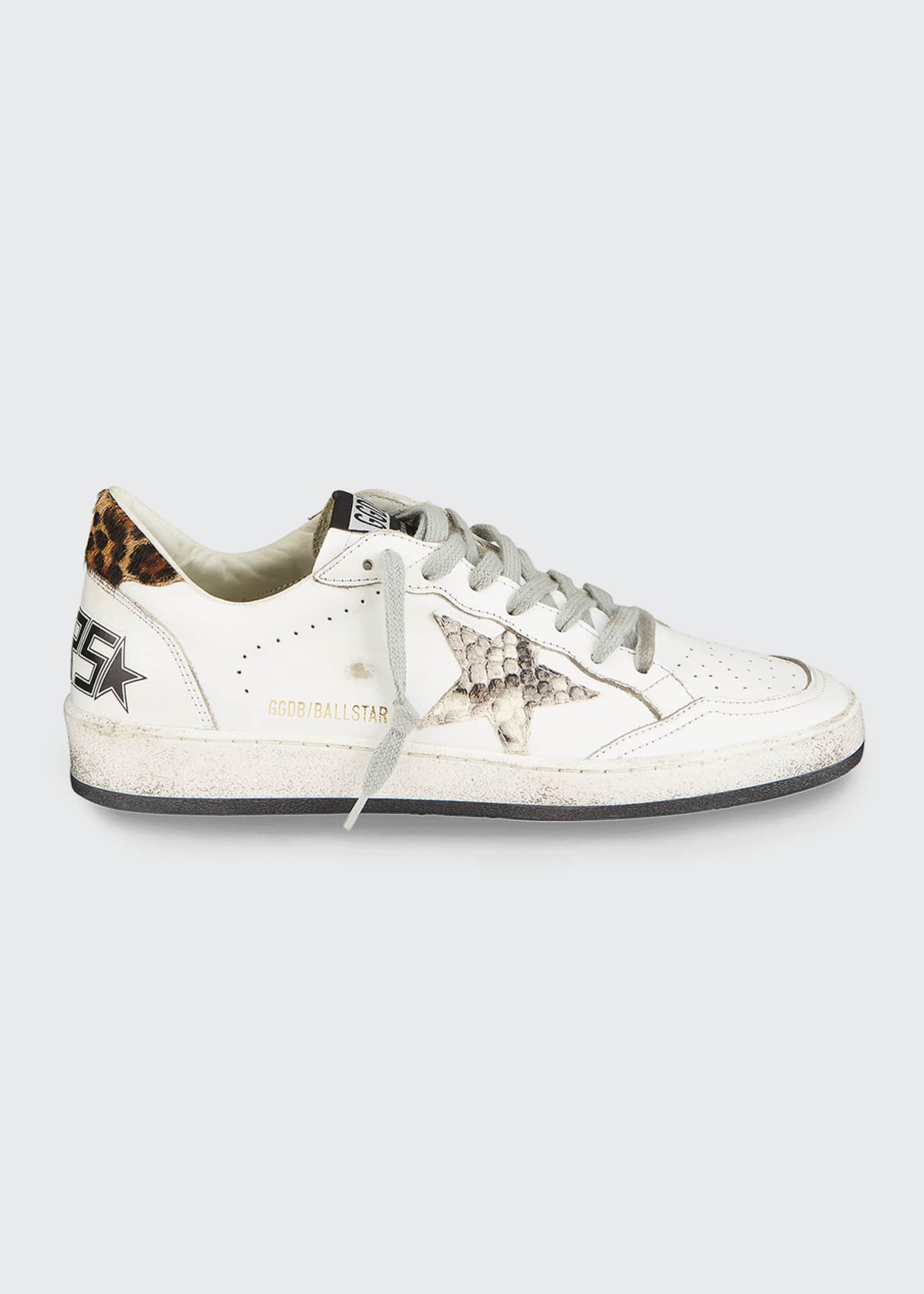 golden goose snake print sneakers
