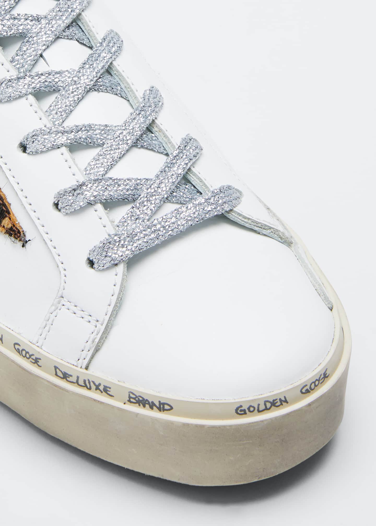 Hi star leopard metallic sneakers