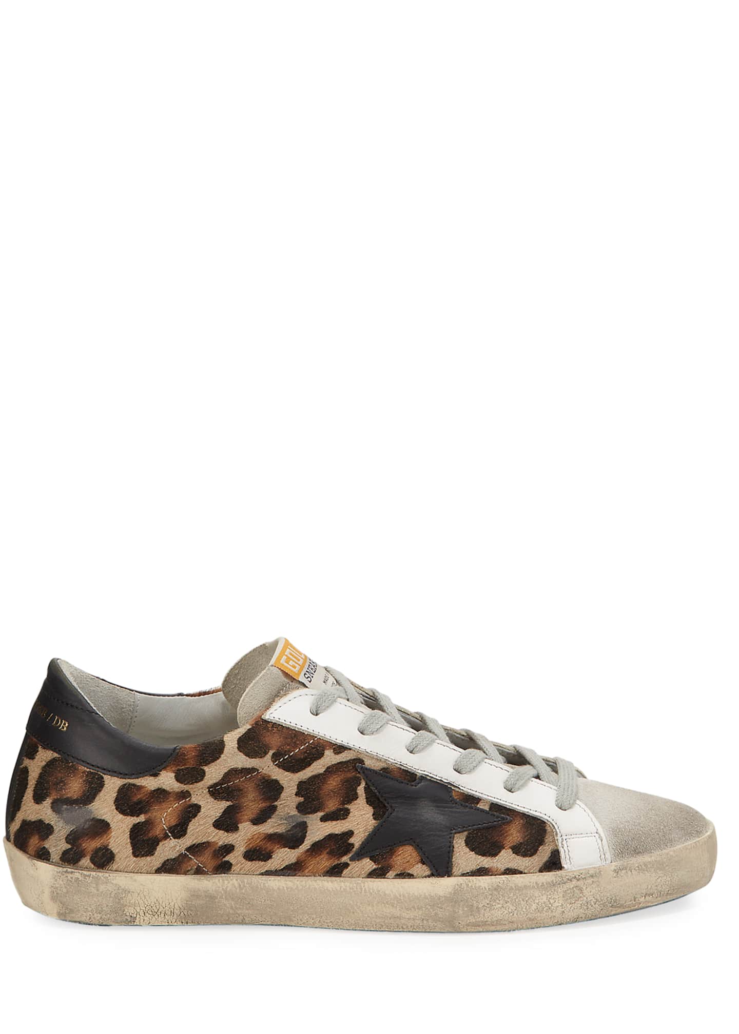 Golden Goose Superstar Leopard Calf Hair Sneakers - Bergdorf Goodman