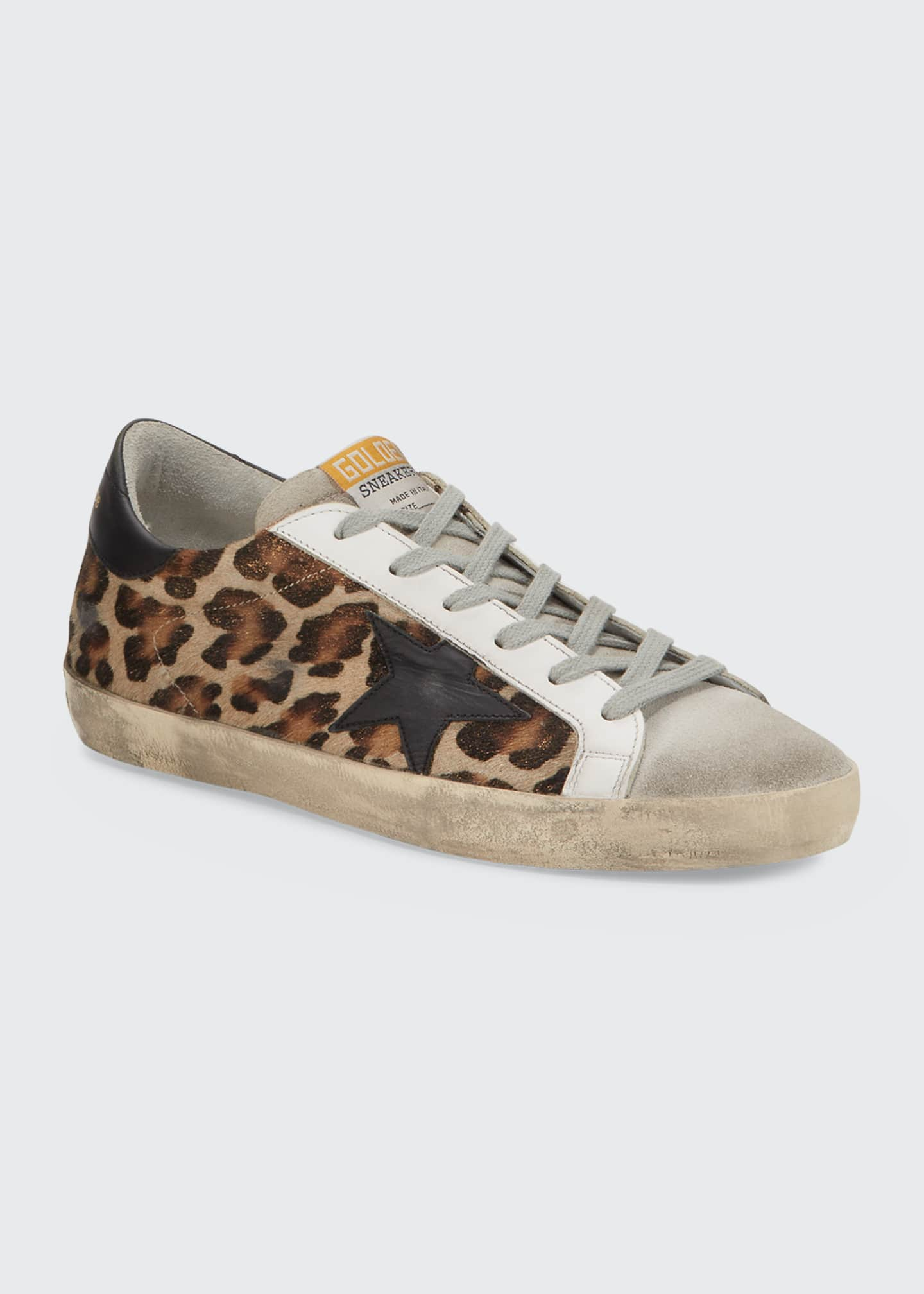 golden goose calf hair sneakers