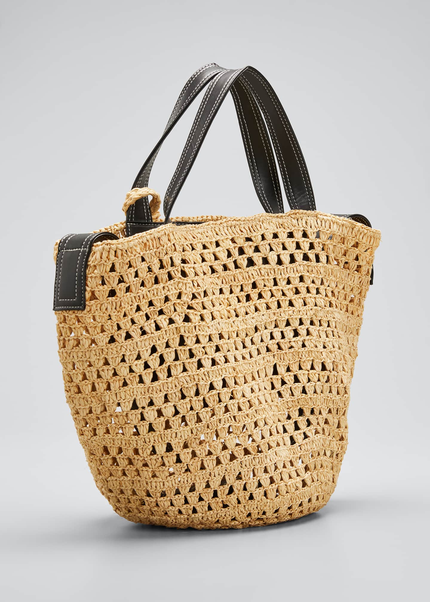 Stella McCartney Crochet Raffia Bucket Bag Bergdorf Goodman