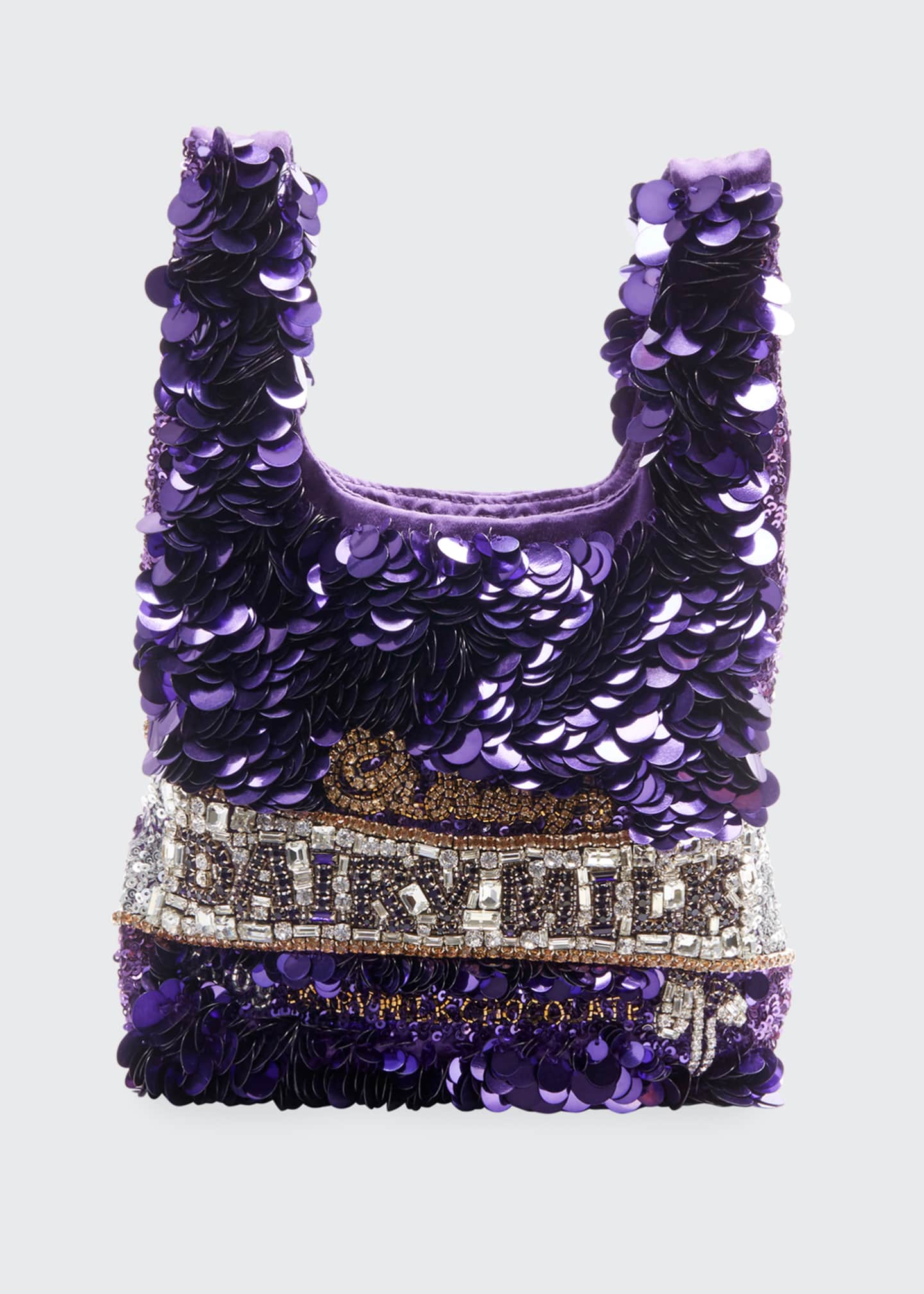 Anya Hindmarch Mini Dairy Milk Sequins Tote Bag Bergdorf Goodman