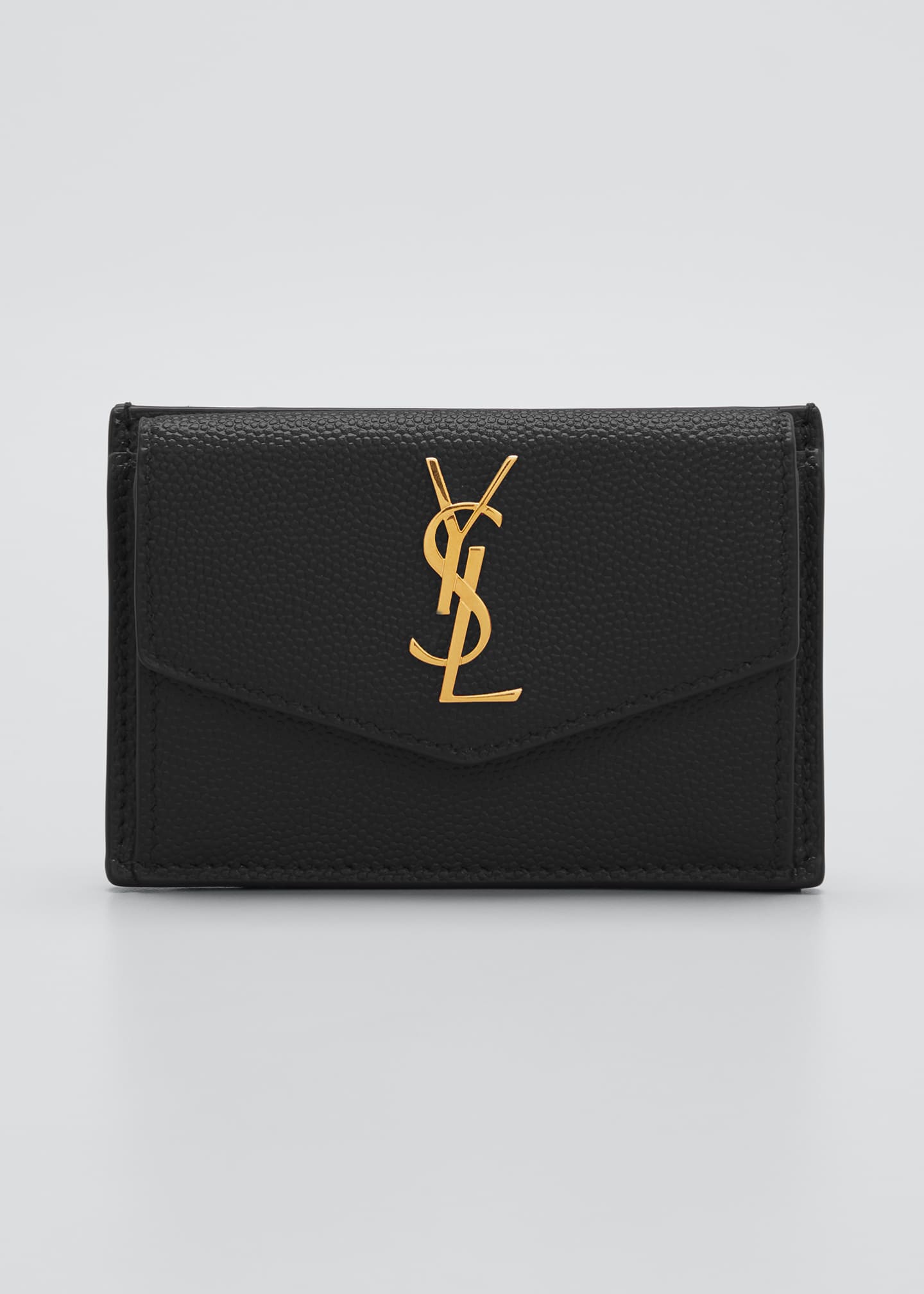 Saint Laurent YSL Flap Top Leather Envelope Wallet Bergdorf Goodman