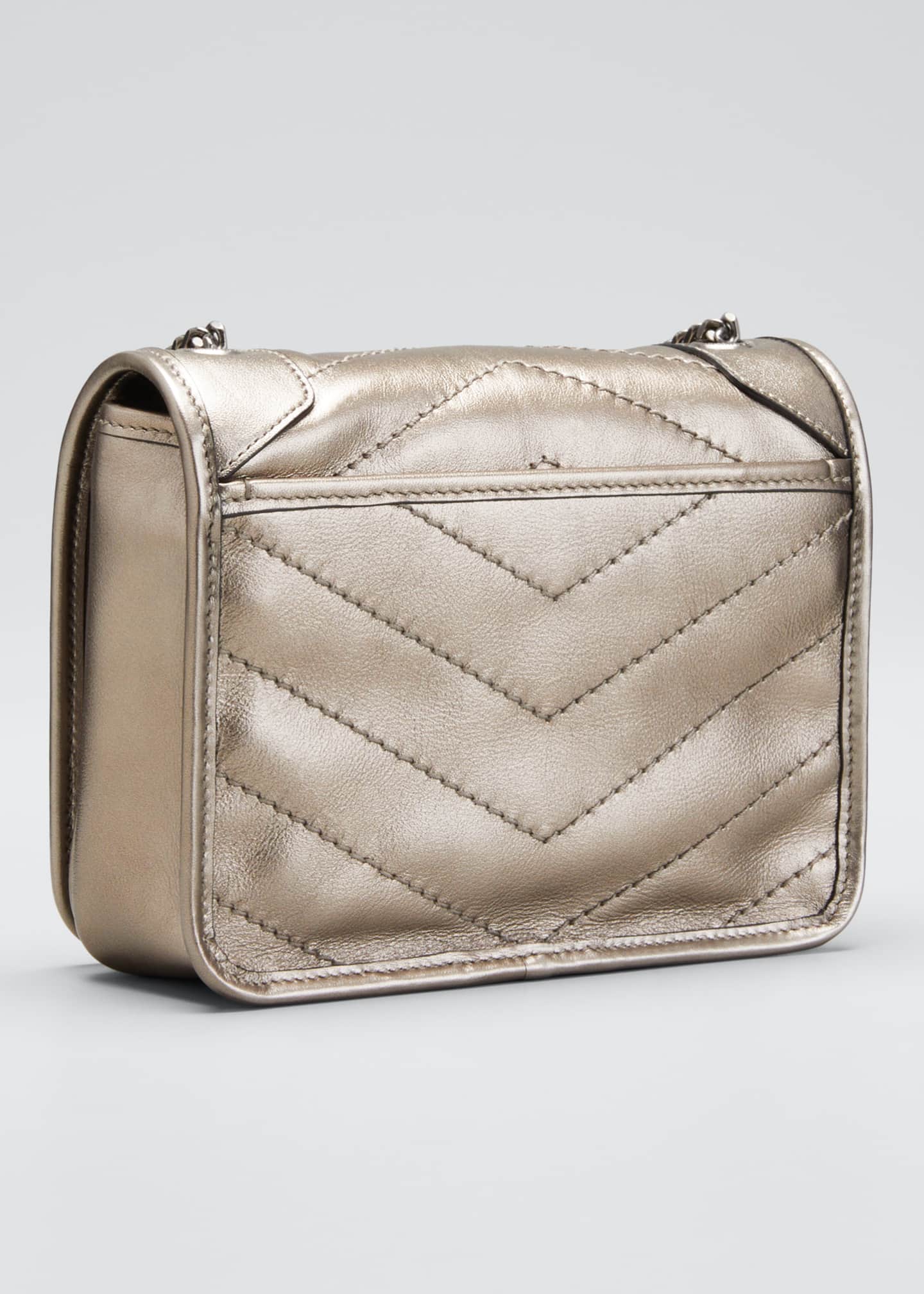 ysl metallic wallet