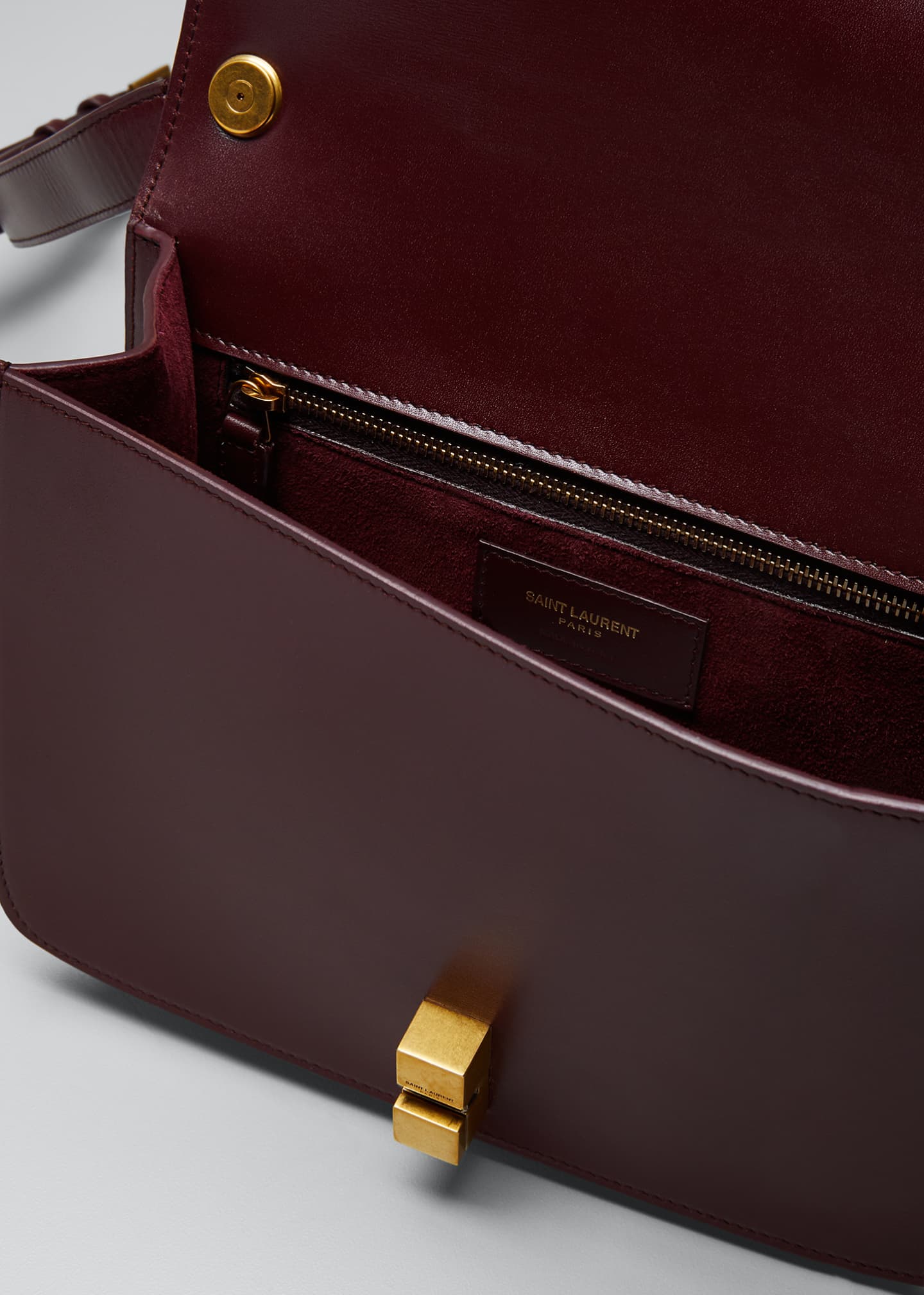 Saint Laurent Carre Medium Calf Leather Crossbody Bag Bergdorf Goodman