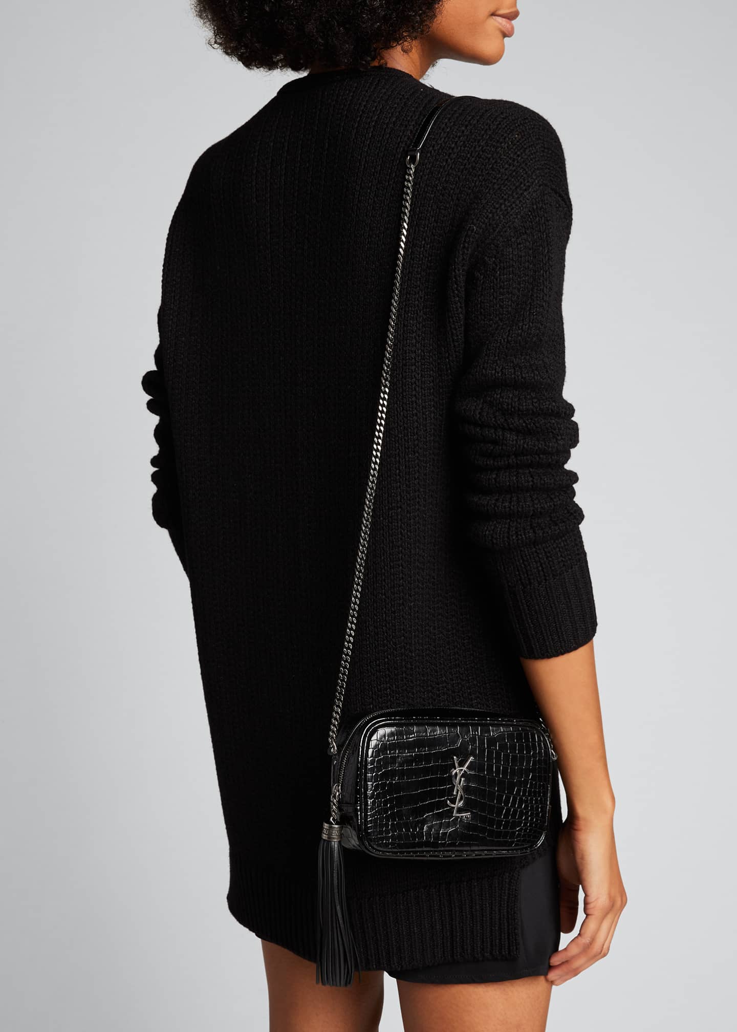 Saint Laurent Lou Mini YSL Monogram Calf Camera Bag