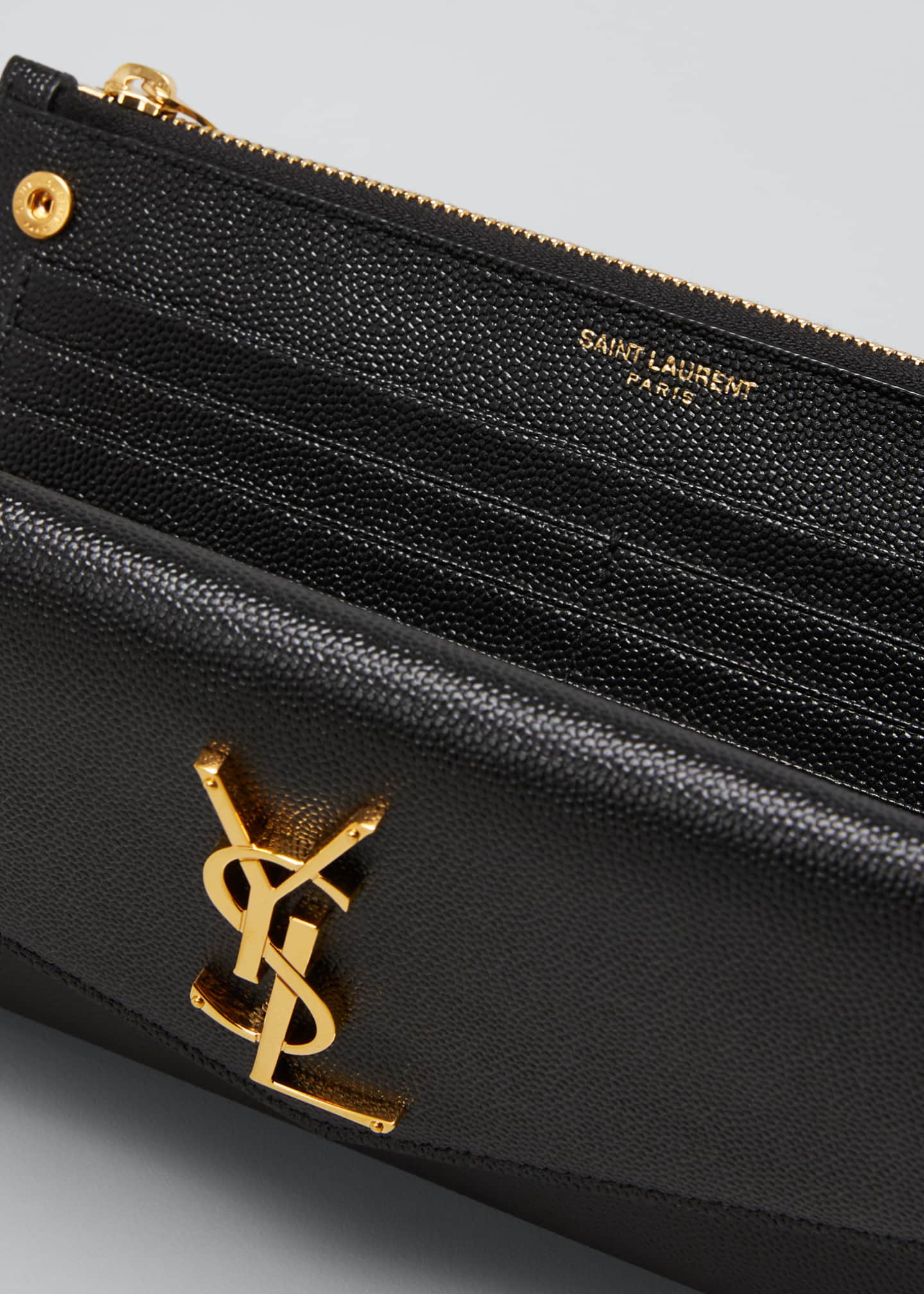 Saint Laurent YSL Leather Envelope Wallet Bergdorf Goodman