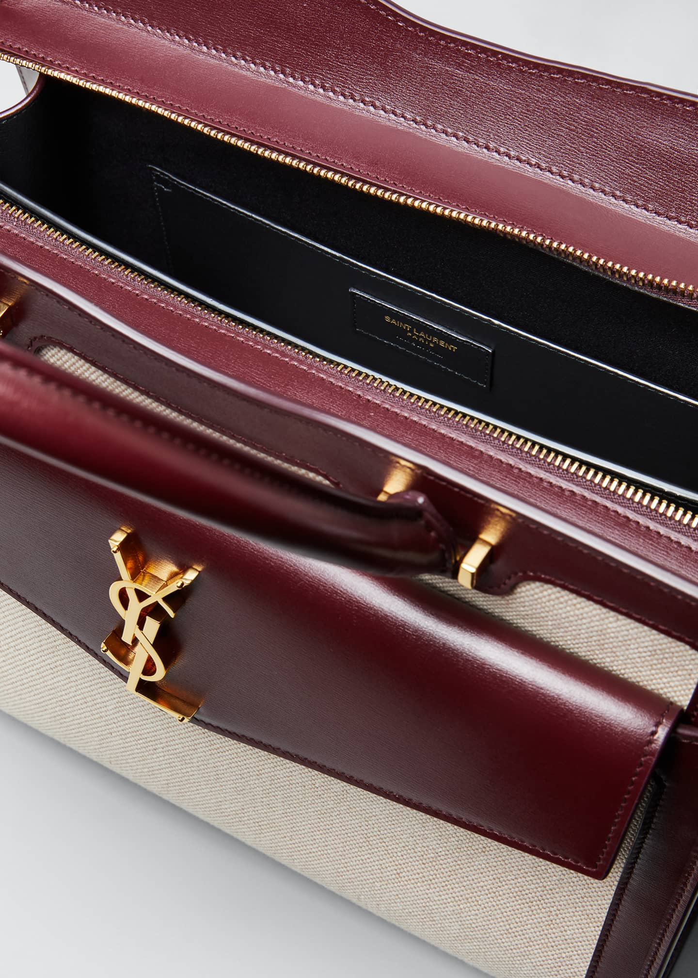 Saint Laurent Uptown Medium YSL Canvas Satchel Bag Bergdorf Goodman