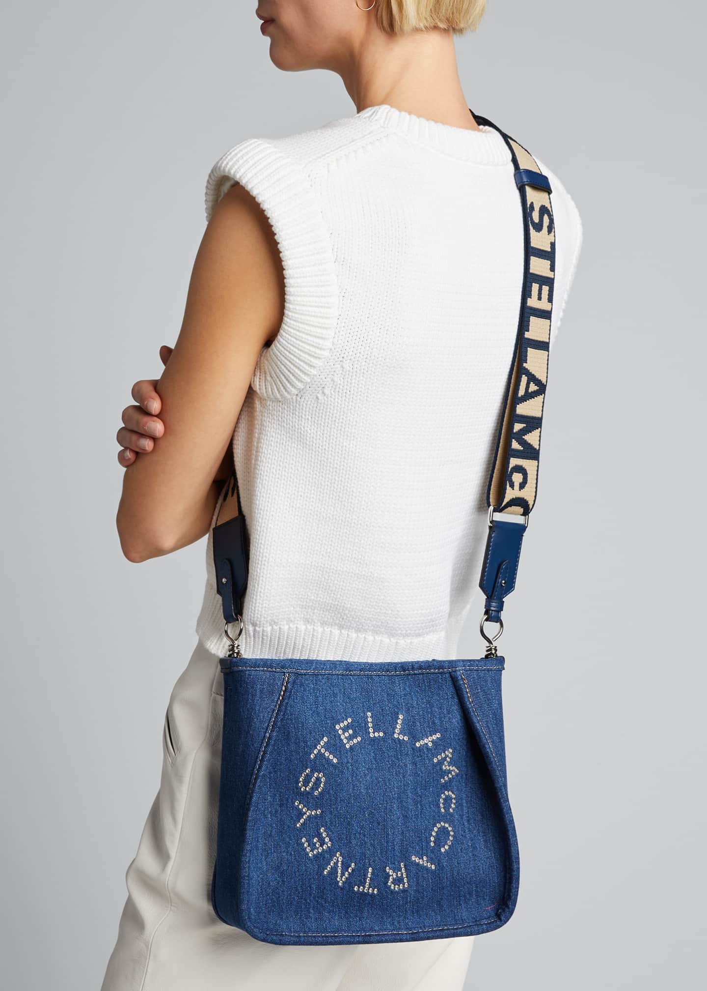 Stella McCartney Mini Eco Denim Crossbody Bag Bergdorf Goodman