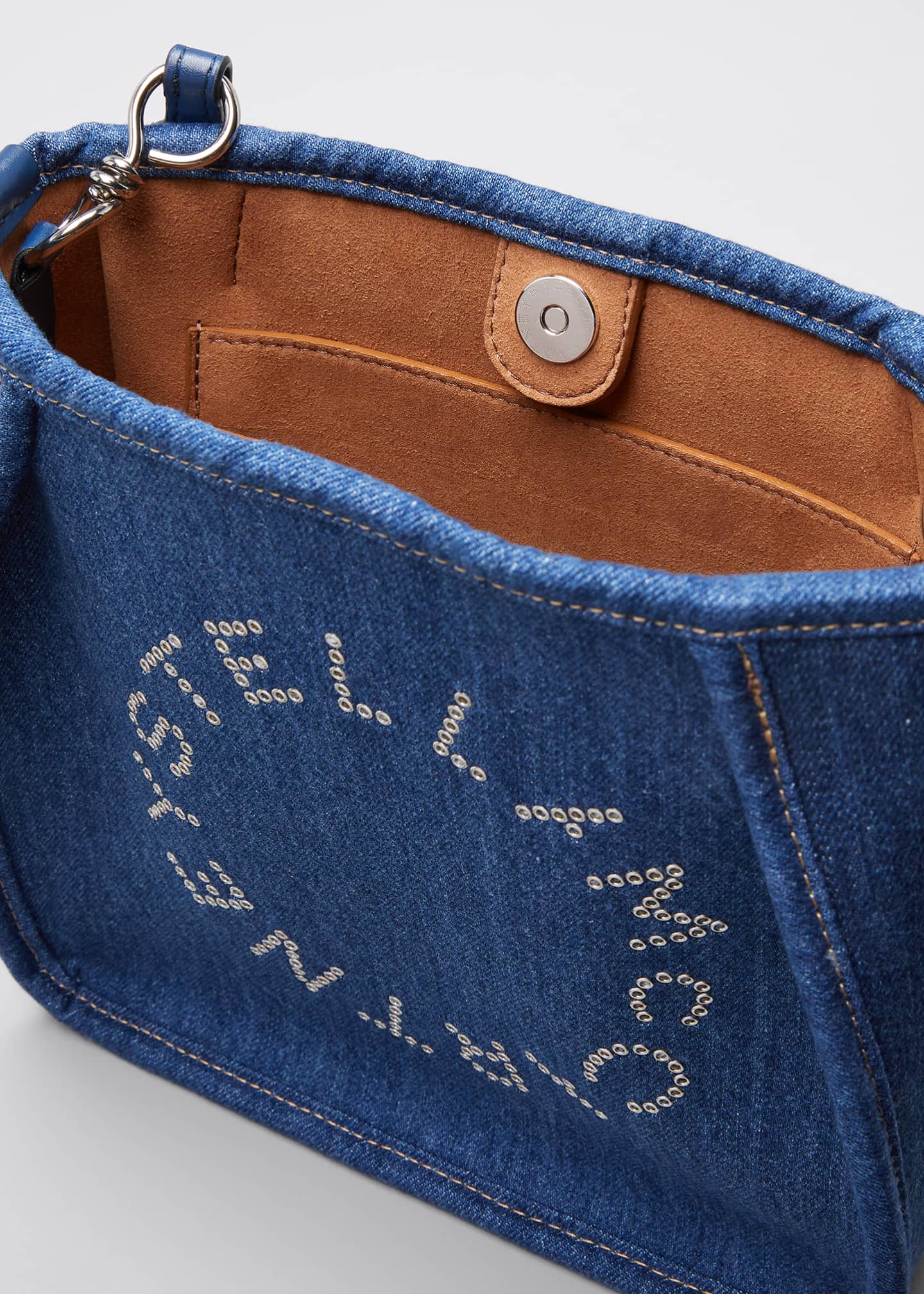Stella McCartney Mini Eco Denim Crossbody Bag Bergdorf Goodman