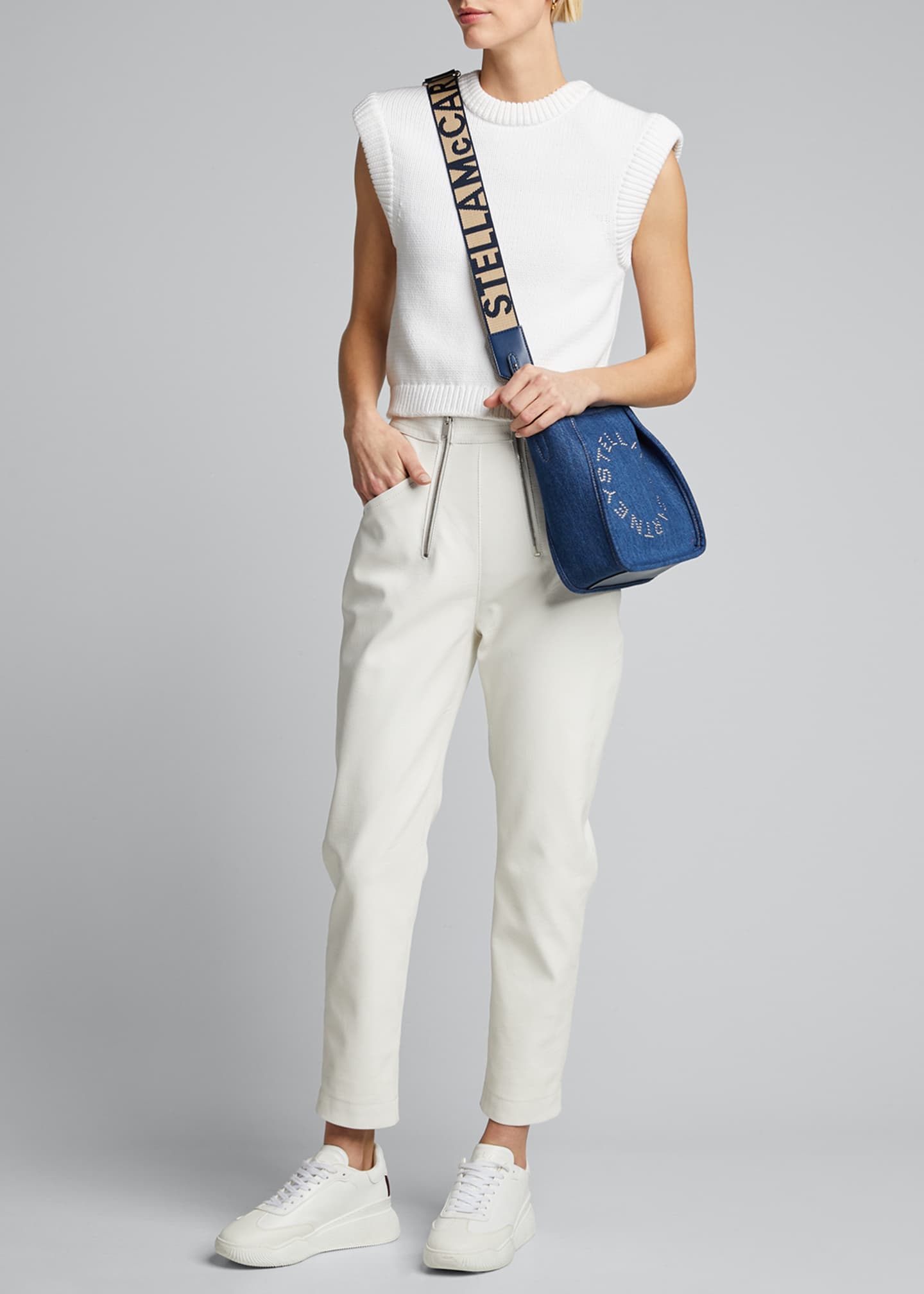 Stella McCartney Mini Eco Denim Crossbody Bag Bergdorf Goodman