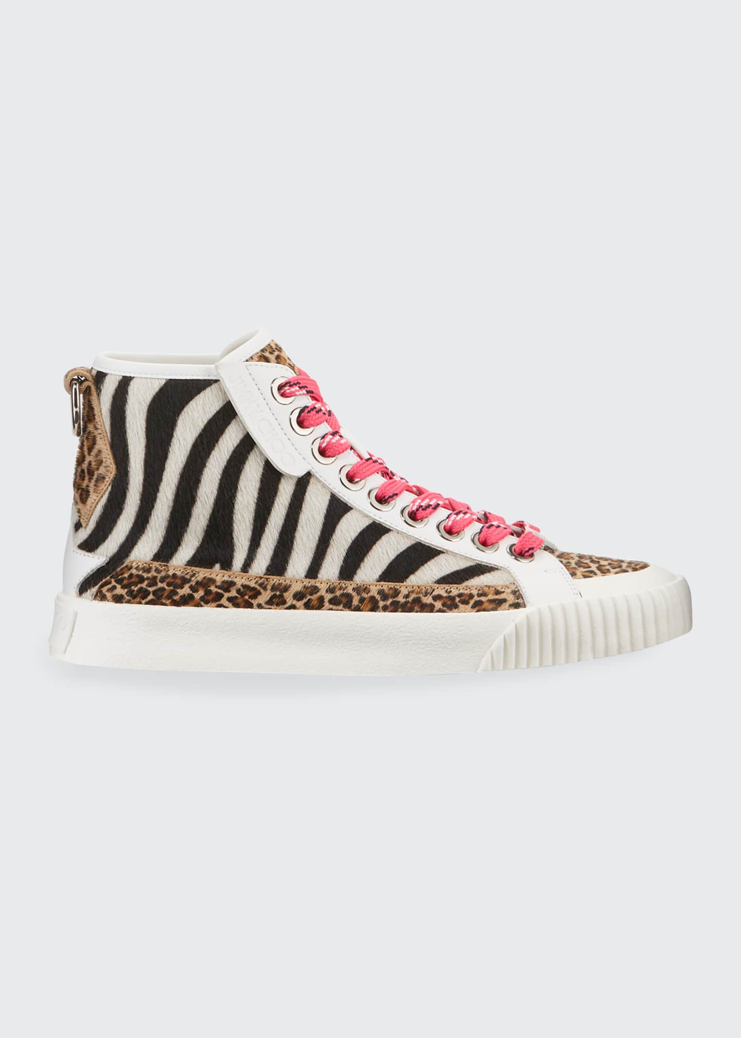 animal print high top sneakers