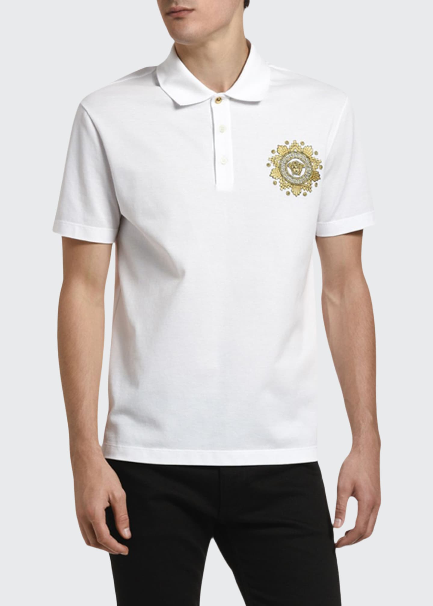 versace men's polo shirts