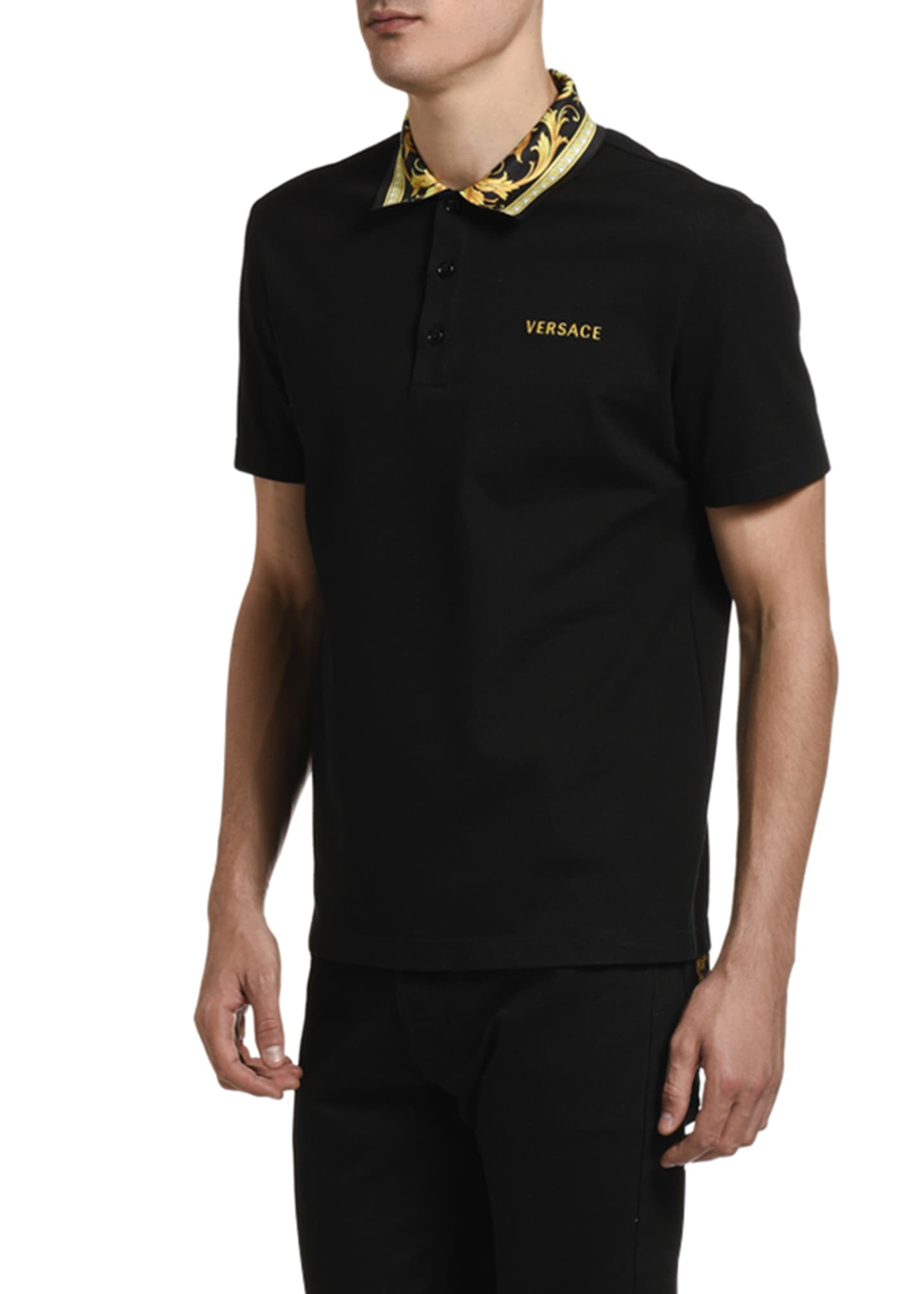 versace men's polo shirts