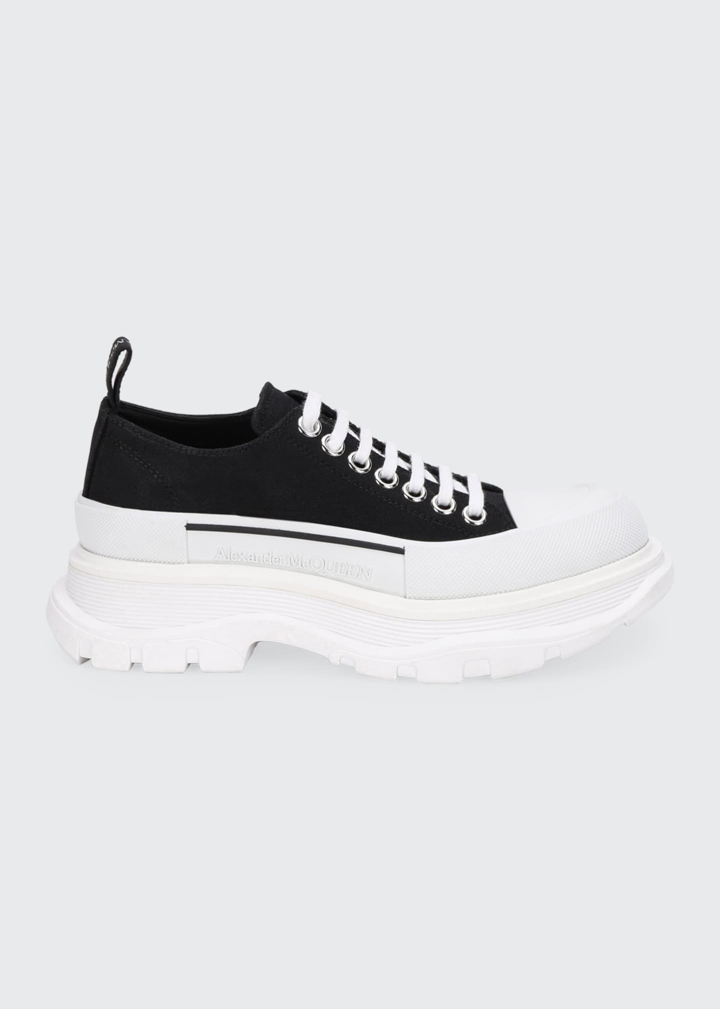alexander mcqueen canvas platform sneakers