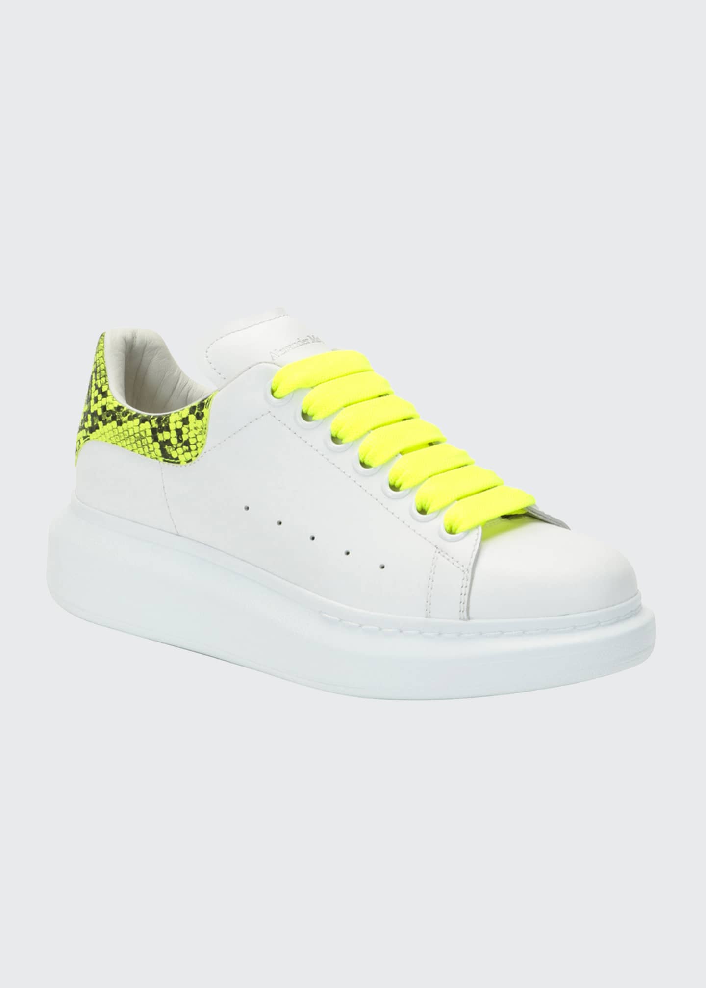 alexander mcqueen neon shoes