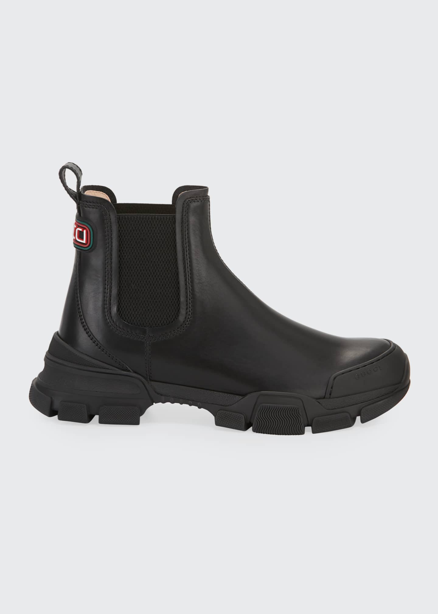 gucci trip leather chelsea boots