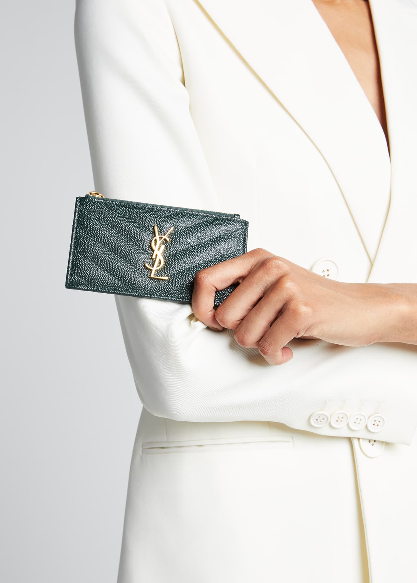 ysl monogram card case