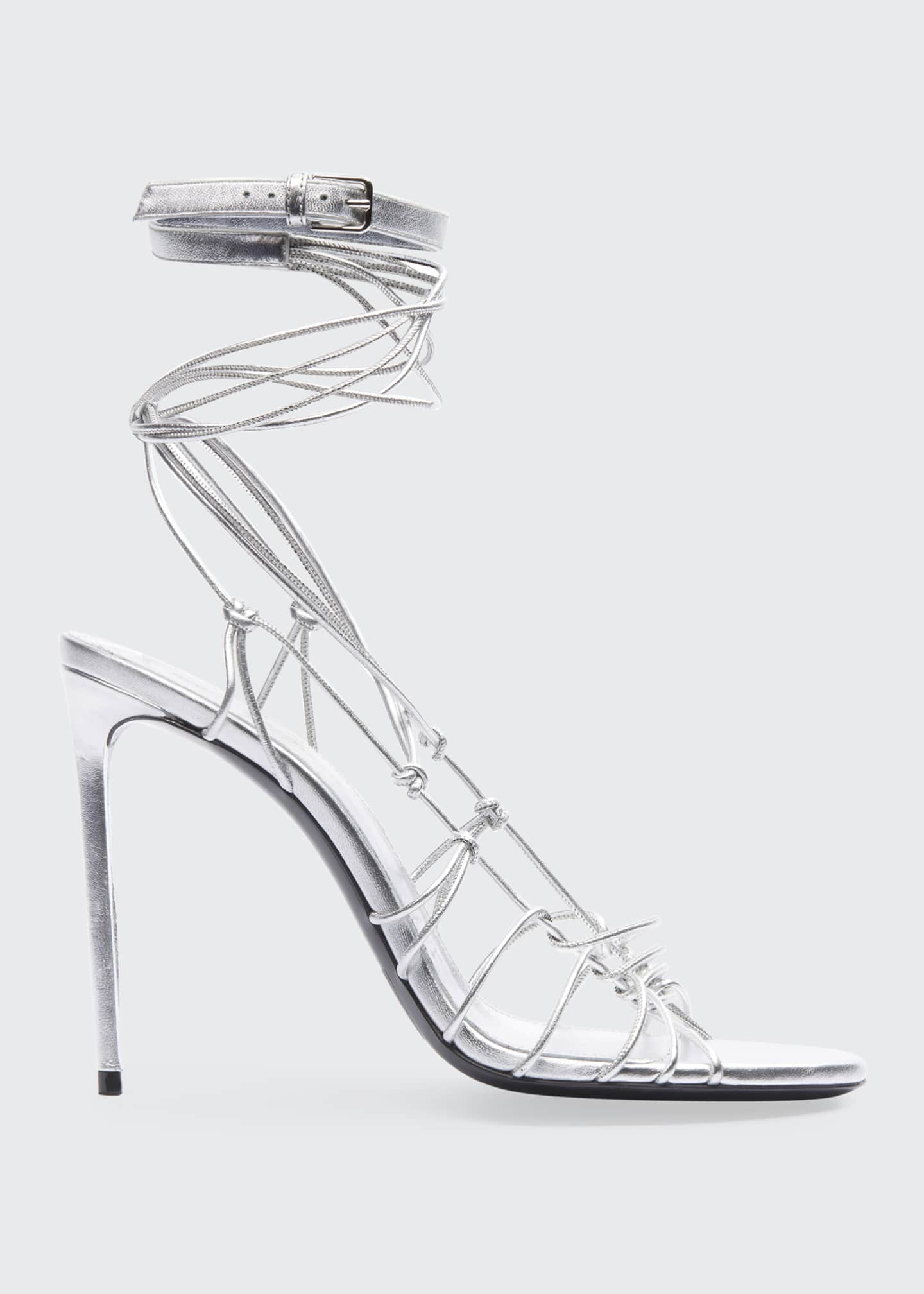 saint laurent lace up sandals