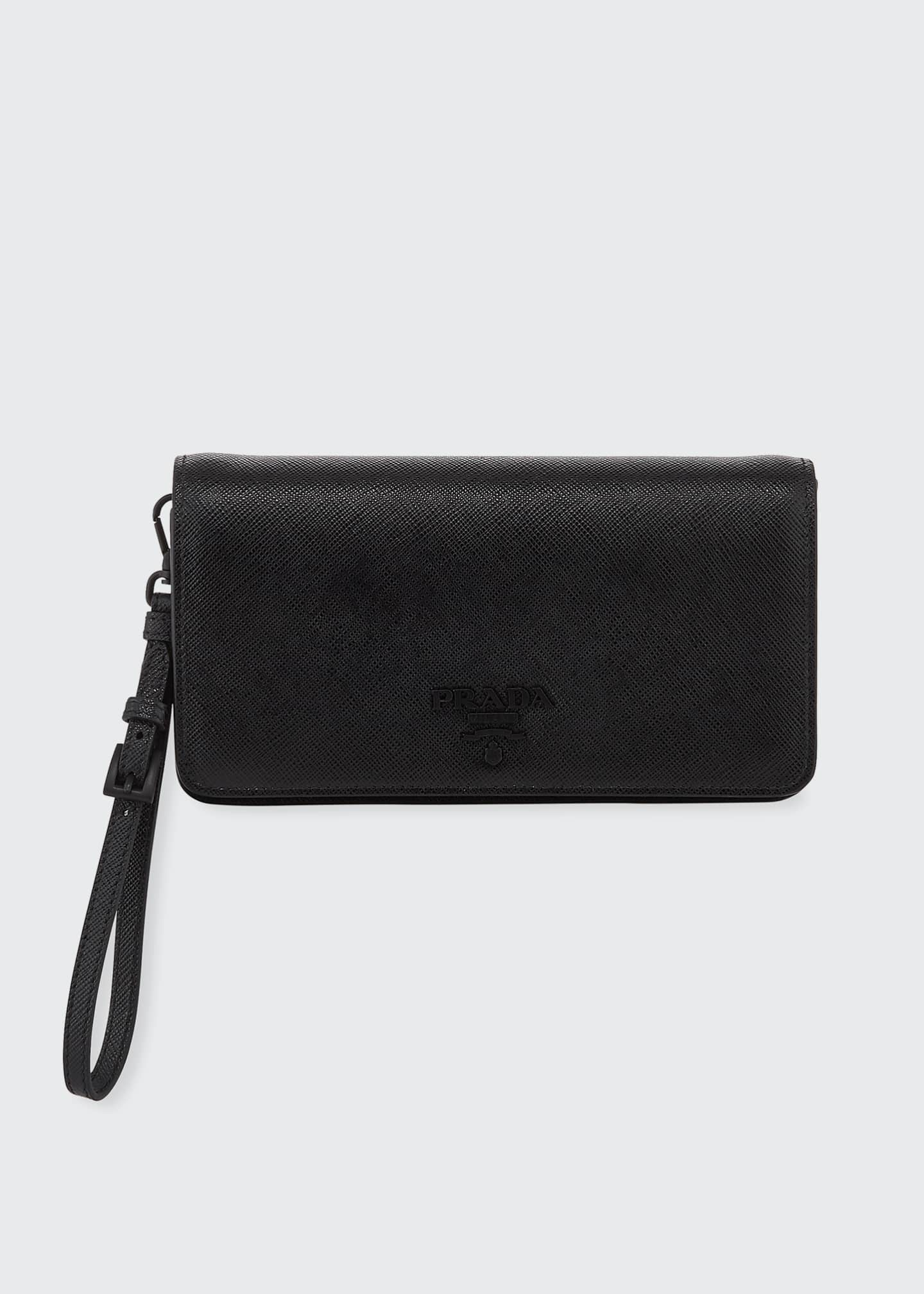 wristlet with crossbody strap