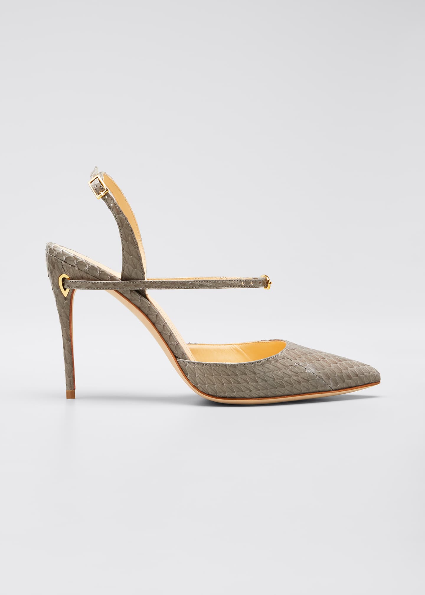 snakeskin slingback shoes