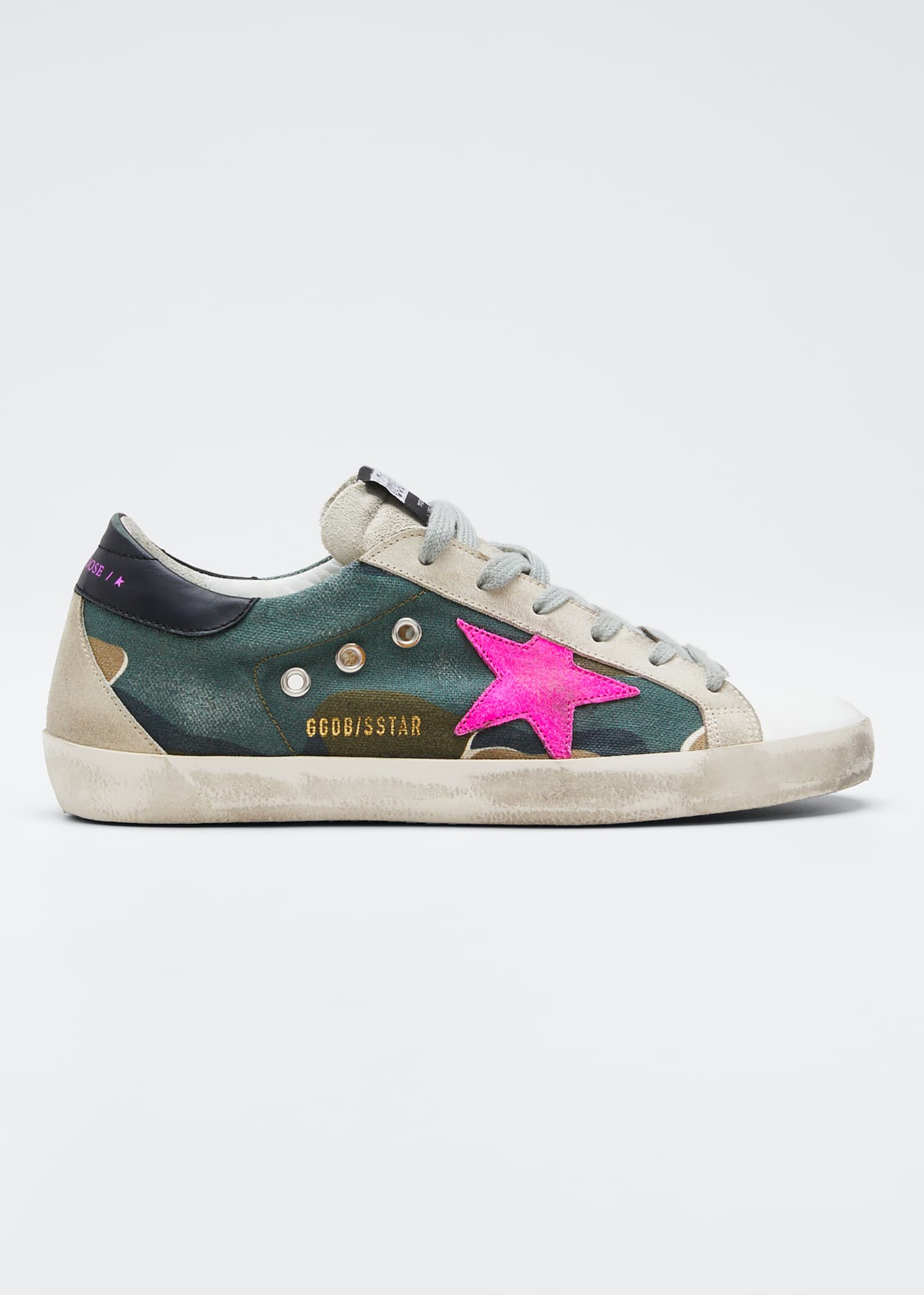 golden goose superstar camo sneakers