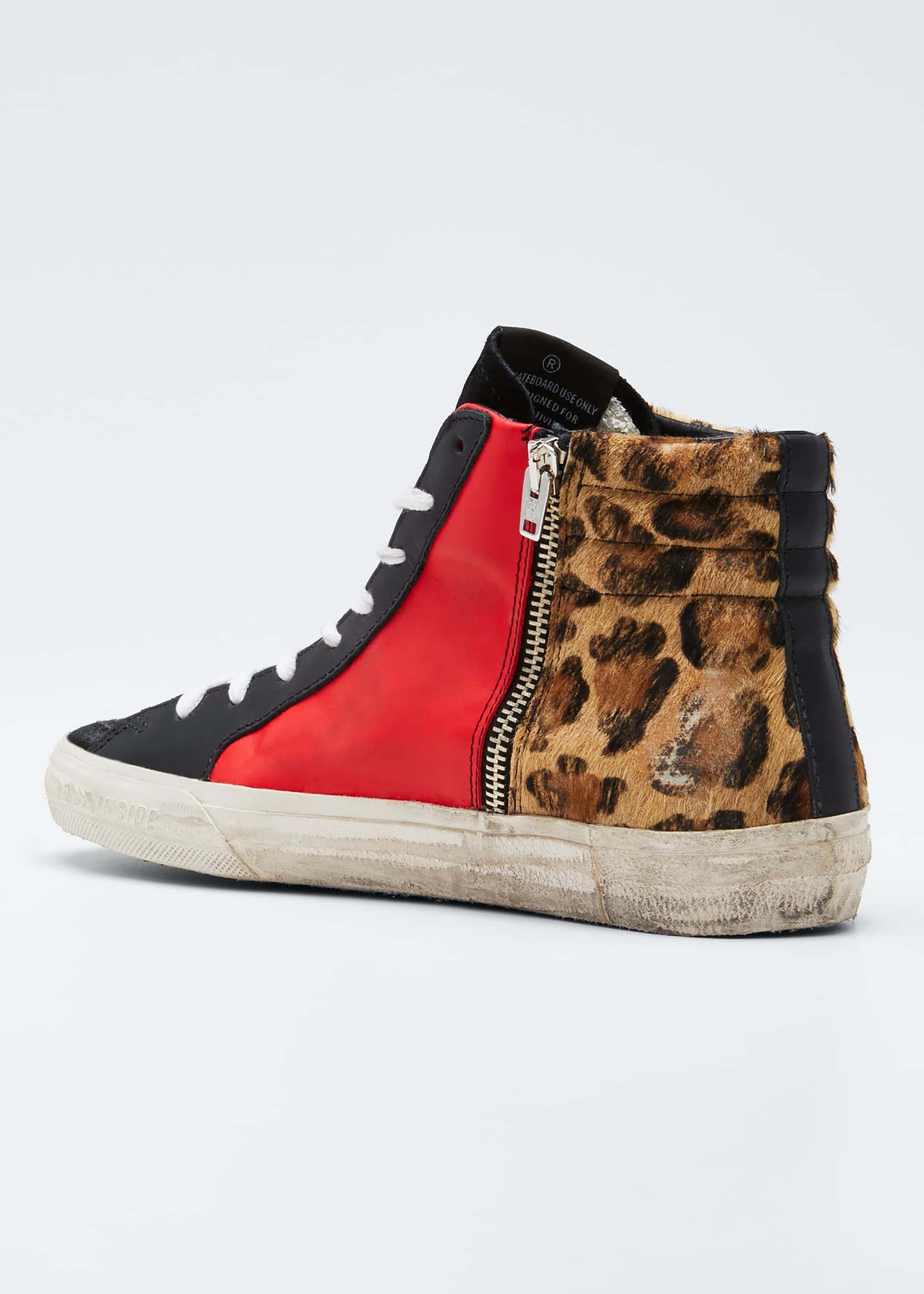 Golden Goose Leopard Star High-Top Sneakers - Bergdorf Goodman