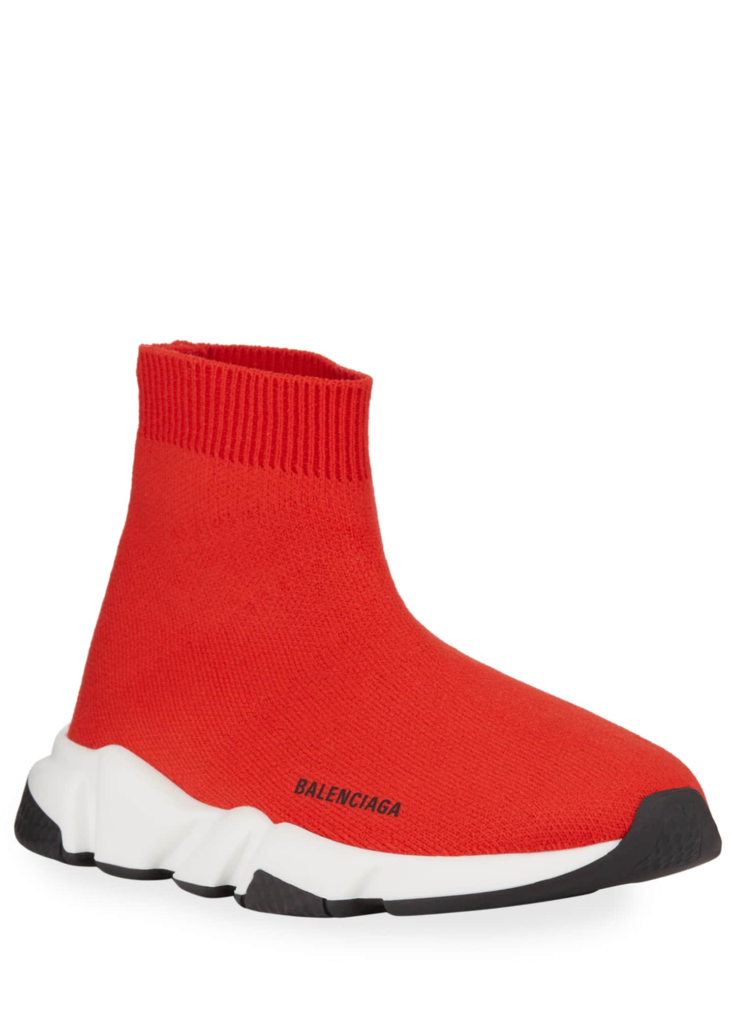 Balenciaga Speed Sock Sneakers, Toddler/Kids, Red/White - Bergdorf Goodman
